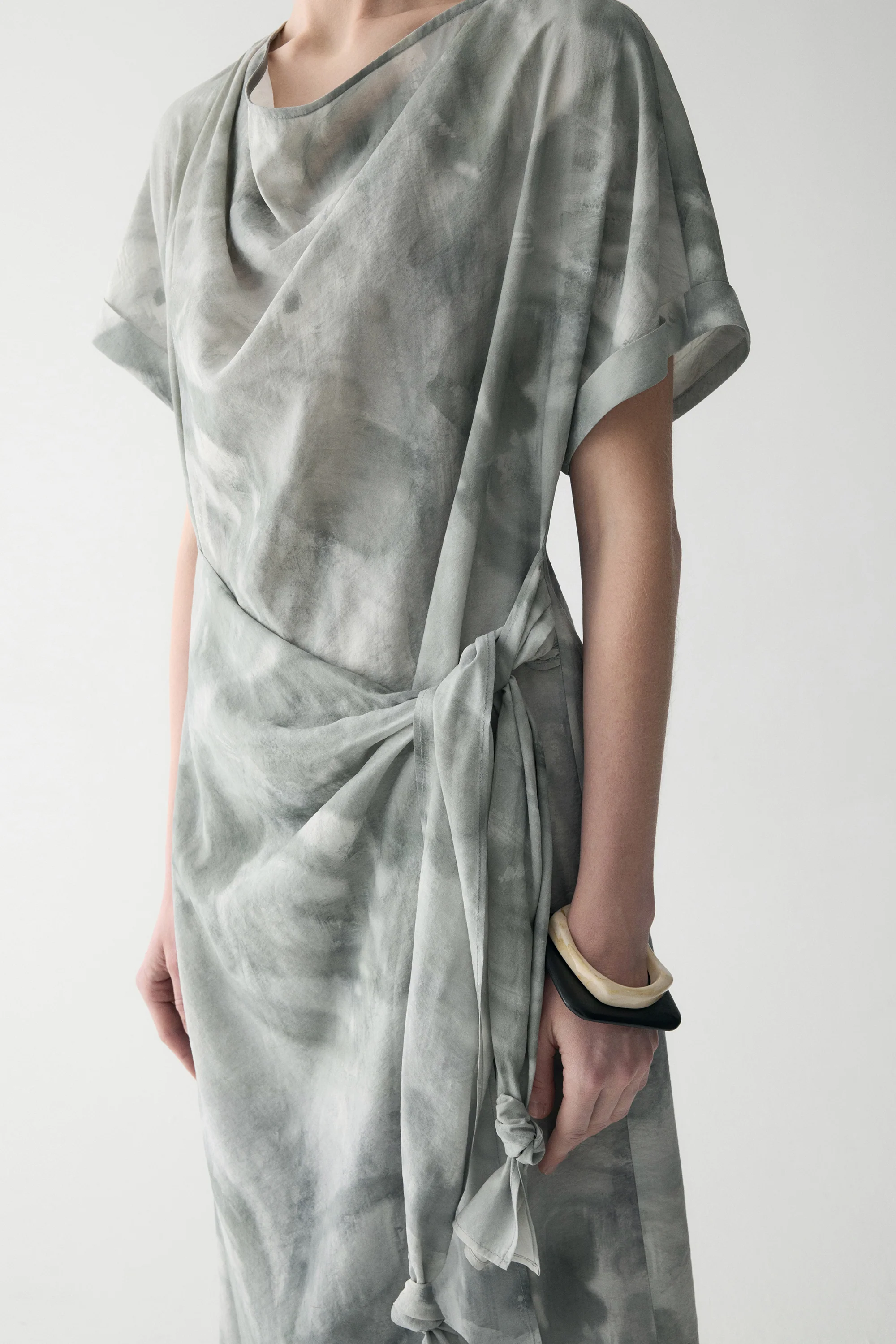 Ink-printed Knot Dress - Image 13