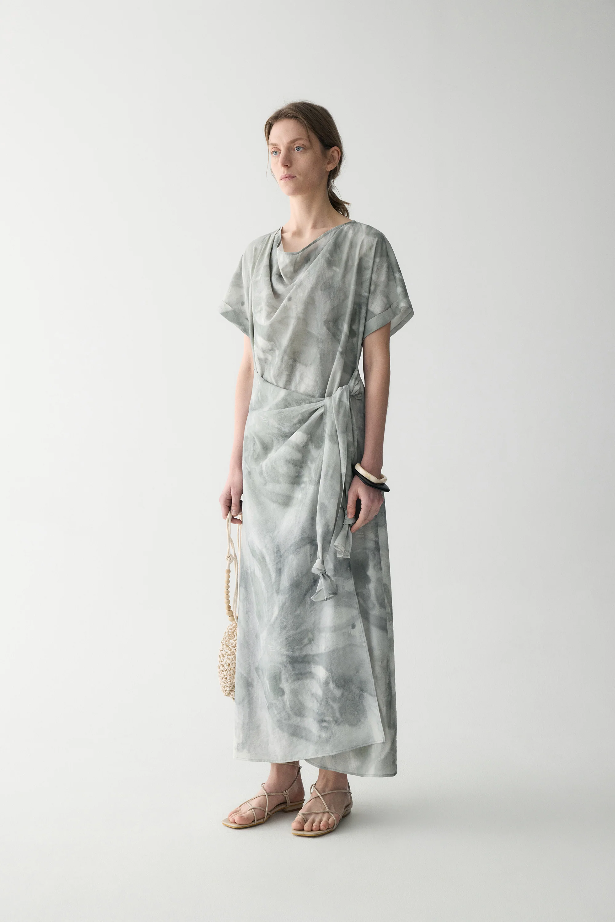 Ink-printed Knot Dress - Image 3