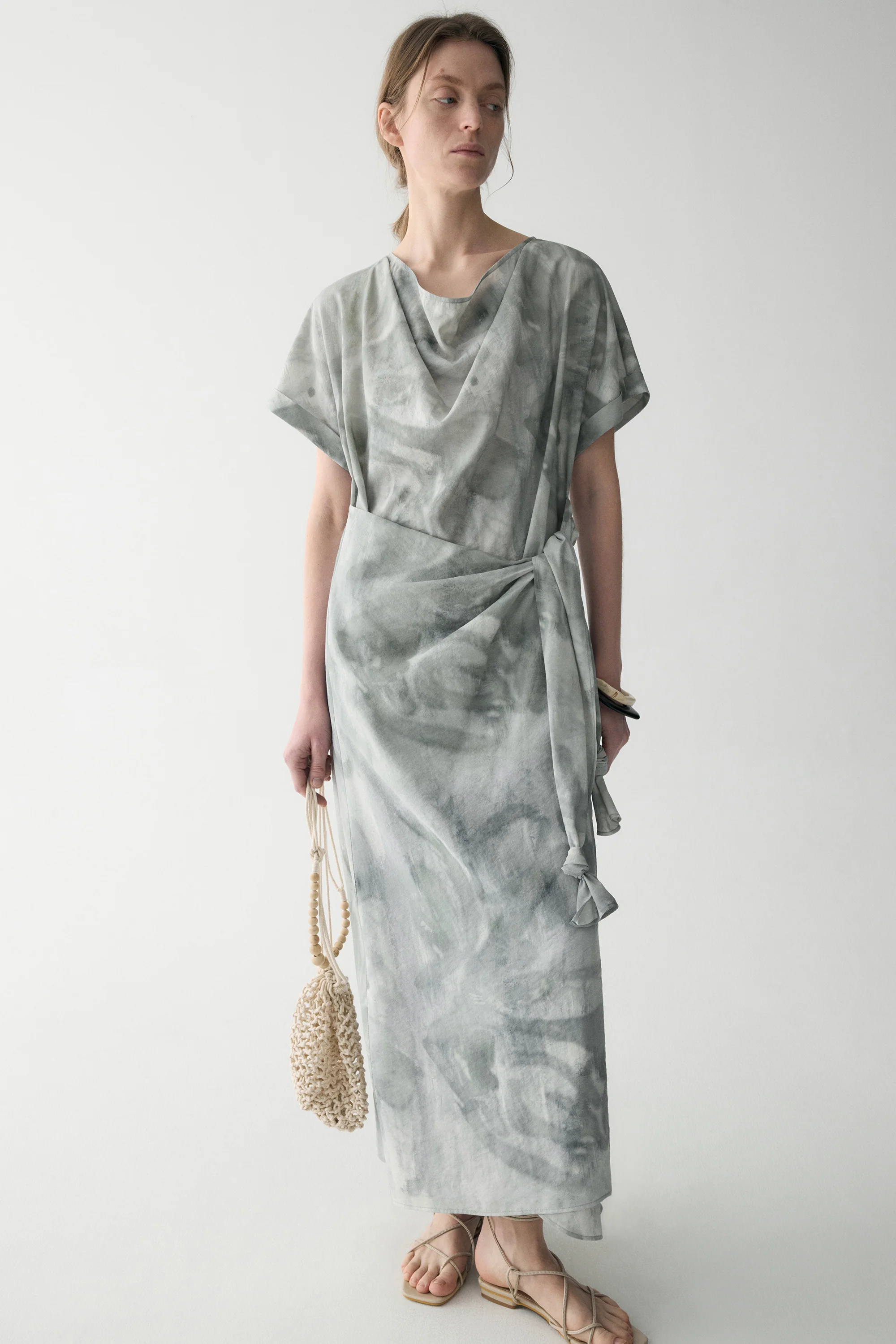 Ink-printed Knot Dress - Image 4