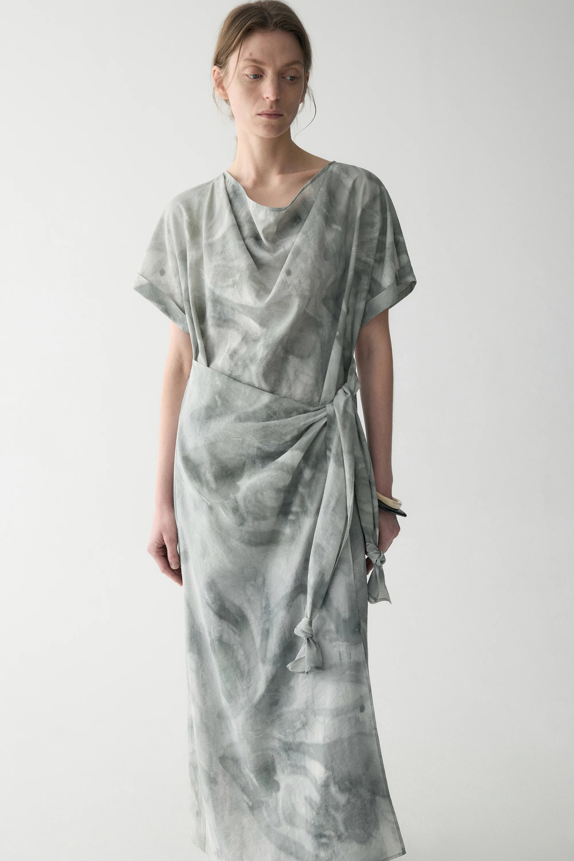 Ink-printed Knot Dress - Image 5