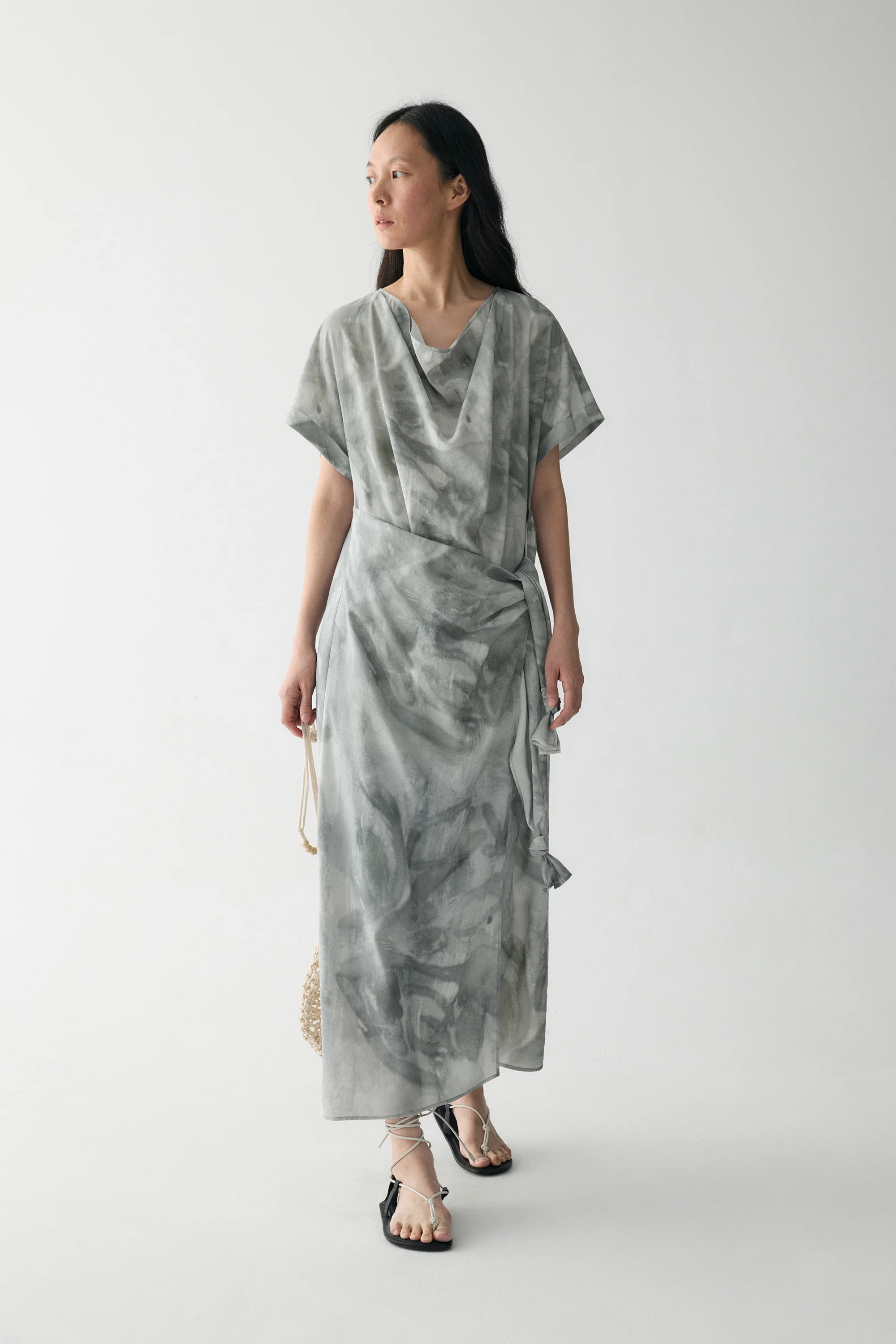 Ink-printed Knot Dress - Image 8