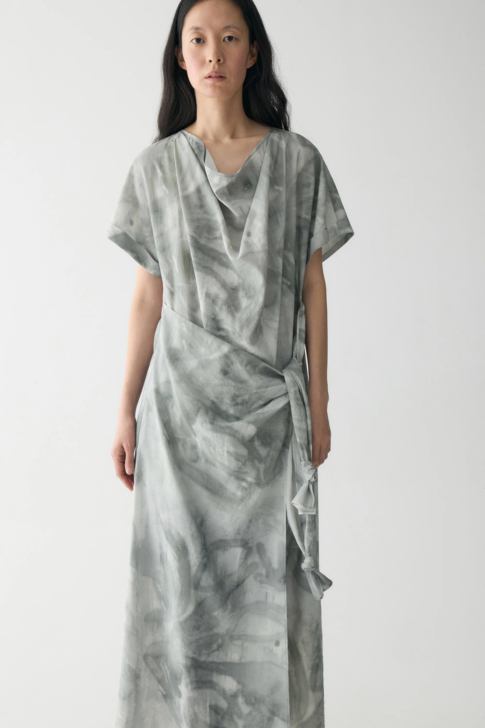 Ink-printed Knot Dress - Image 9