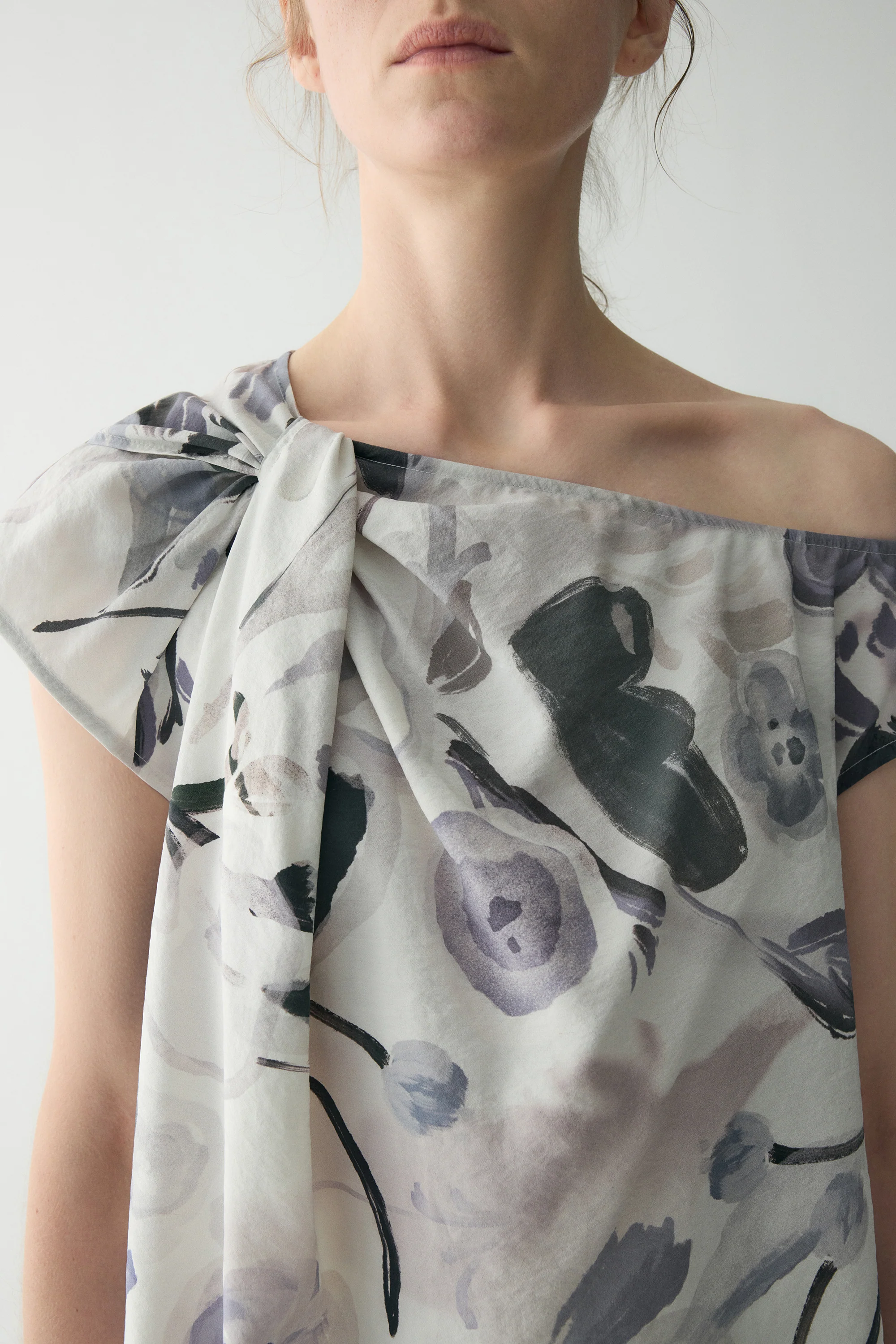 Ink-printed Silk Top - Image 14