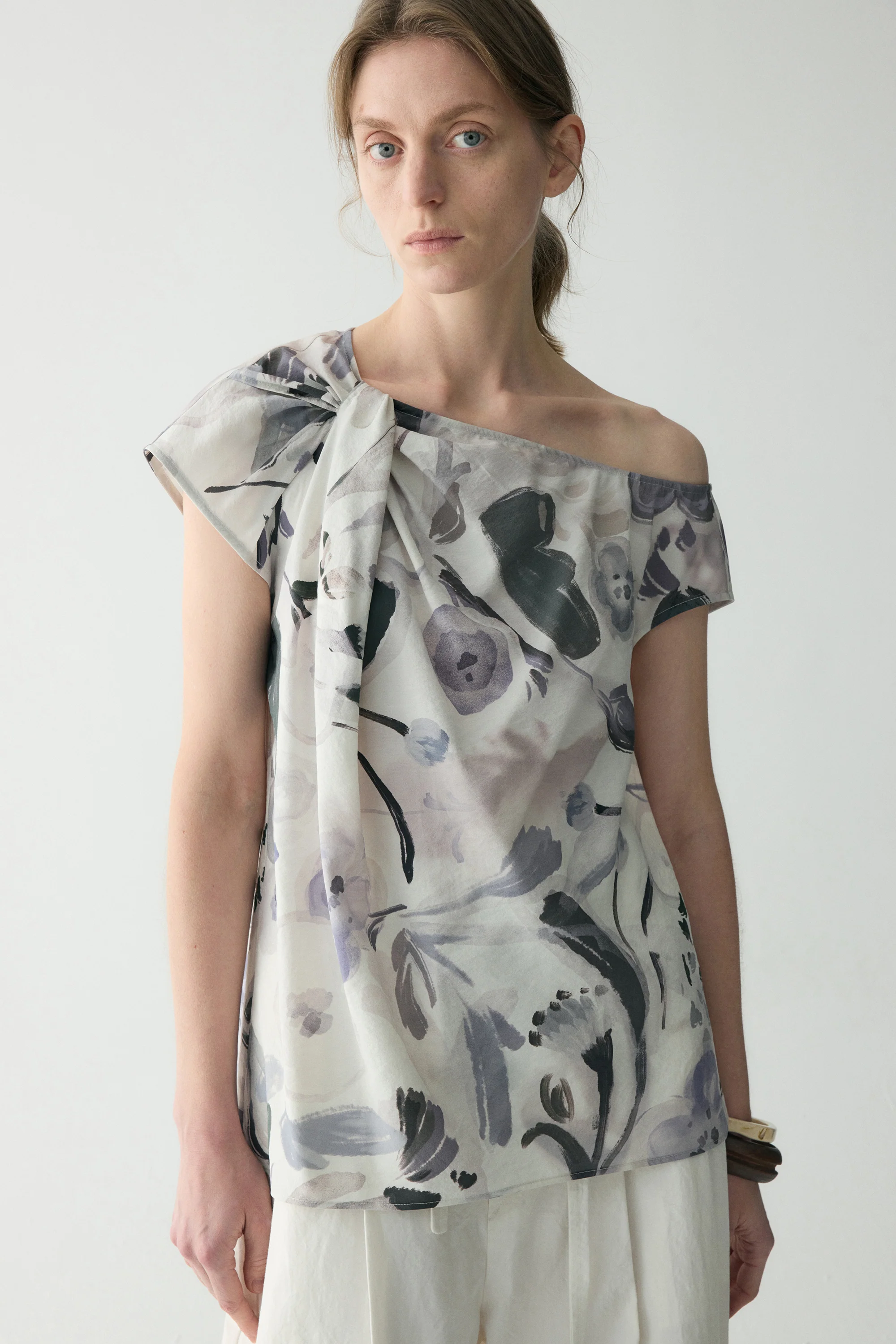 Ink-printed Silk Top - Image 9