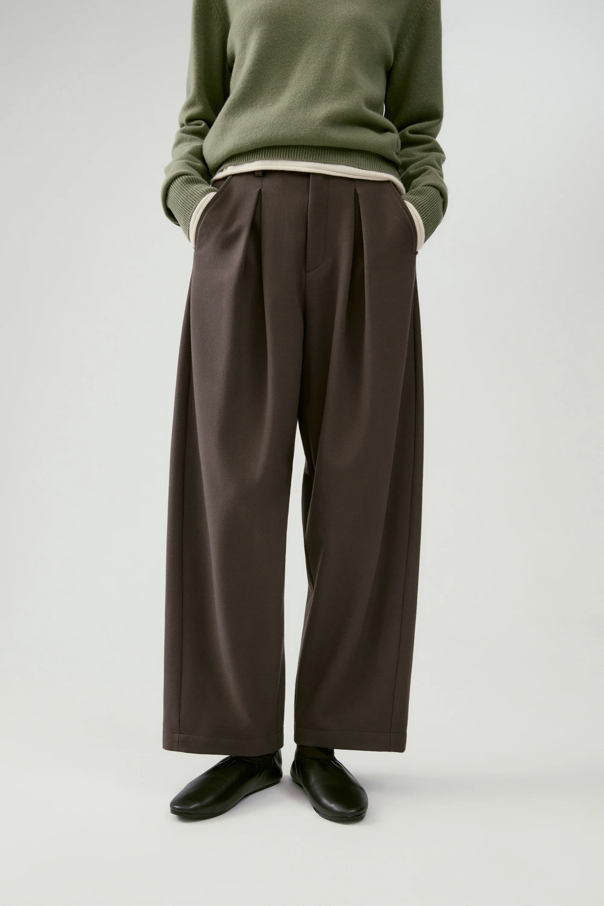 Brushed Fabric Japanese-Style Casual Cropped Pants - Image 12