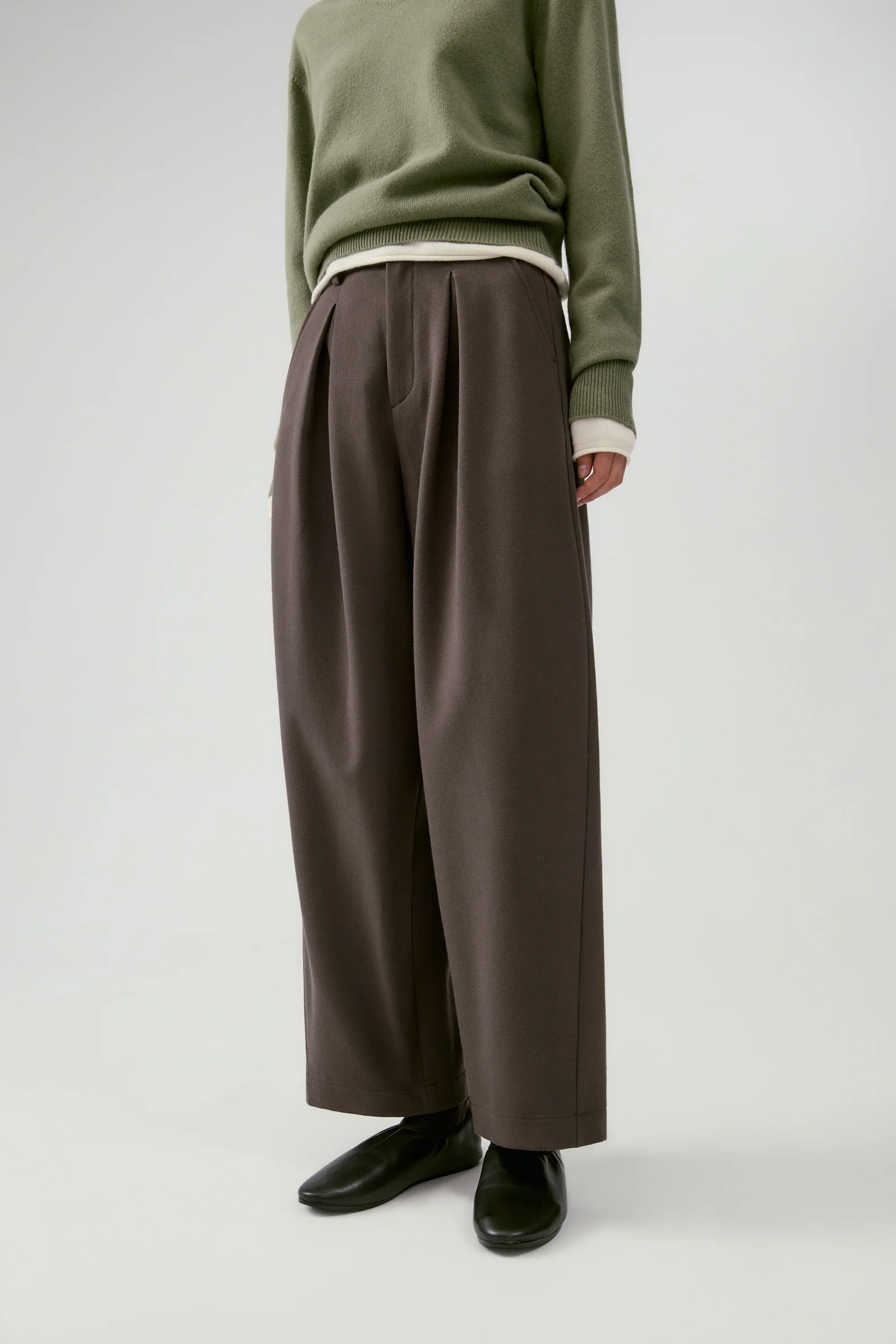 Brushed Fabric Japanese-Style Casual Cropped Pants - Image 14