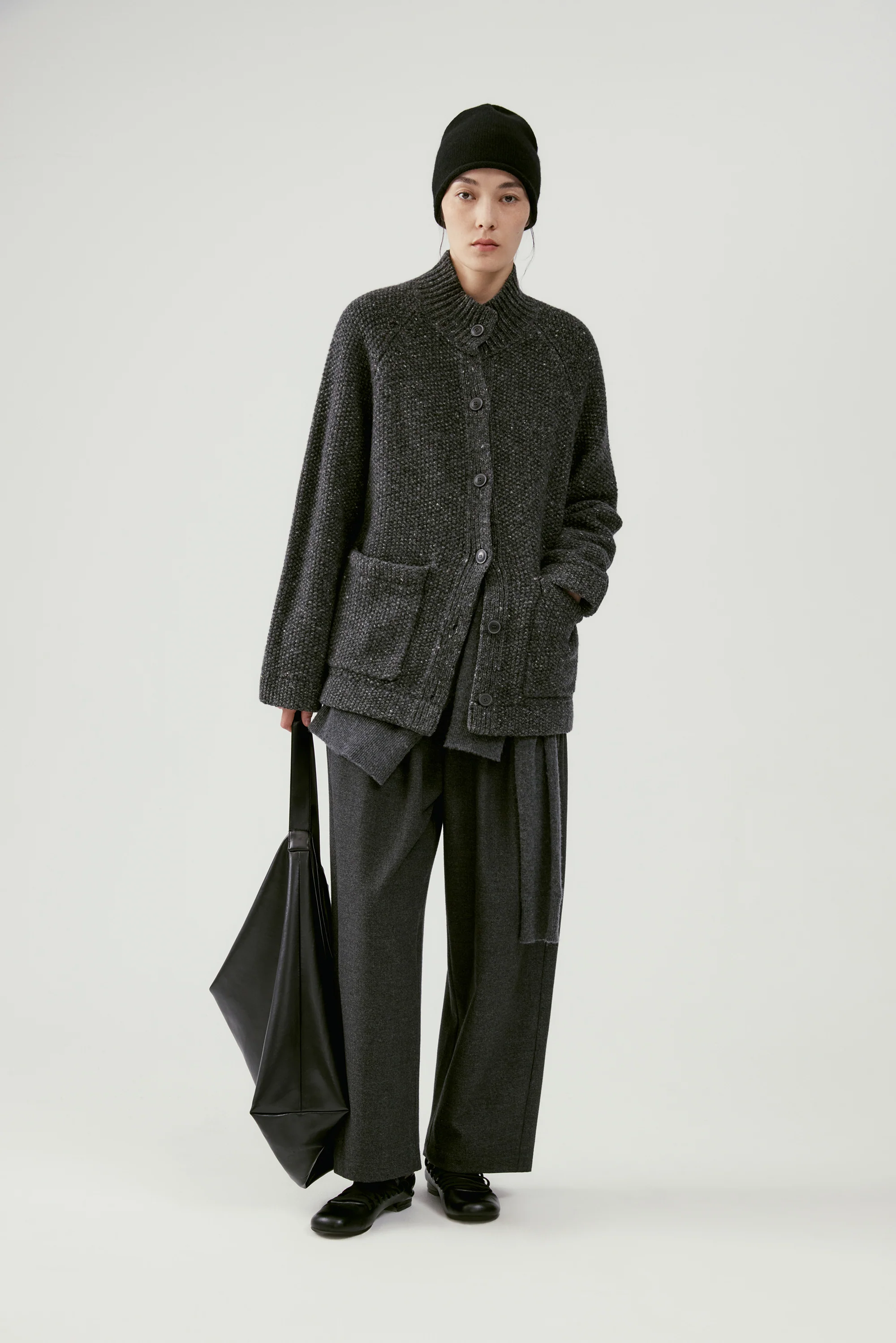 Brushed Fabric Japanese-Style Casual Cropped Pants - Image 4