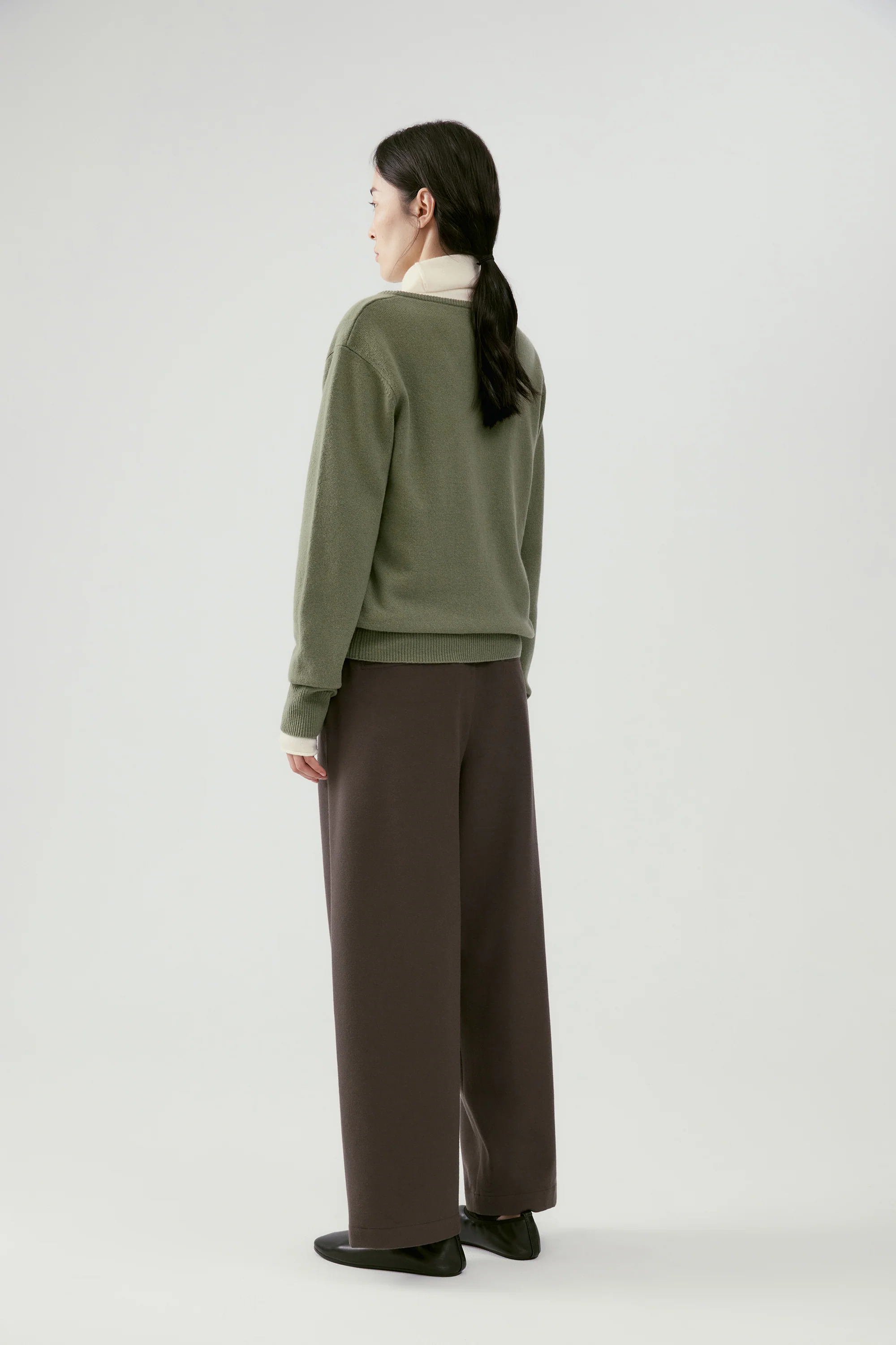 Brushed Fabric Japanese-Style Casual Cropped Pants - Image 9