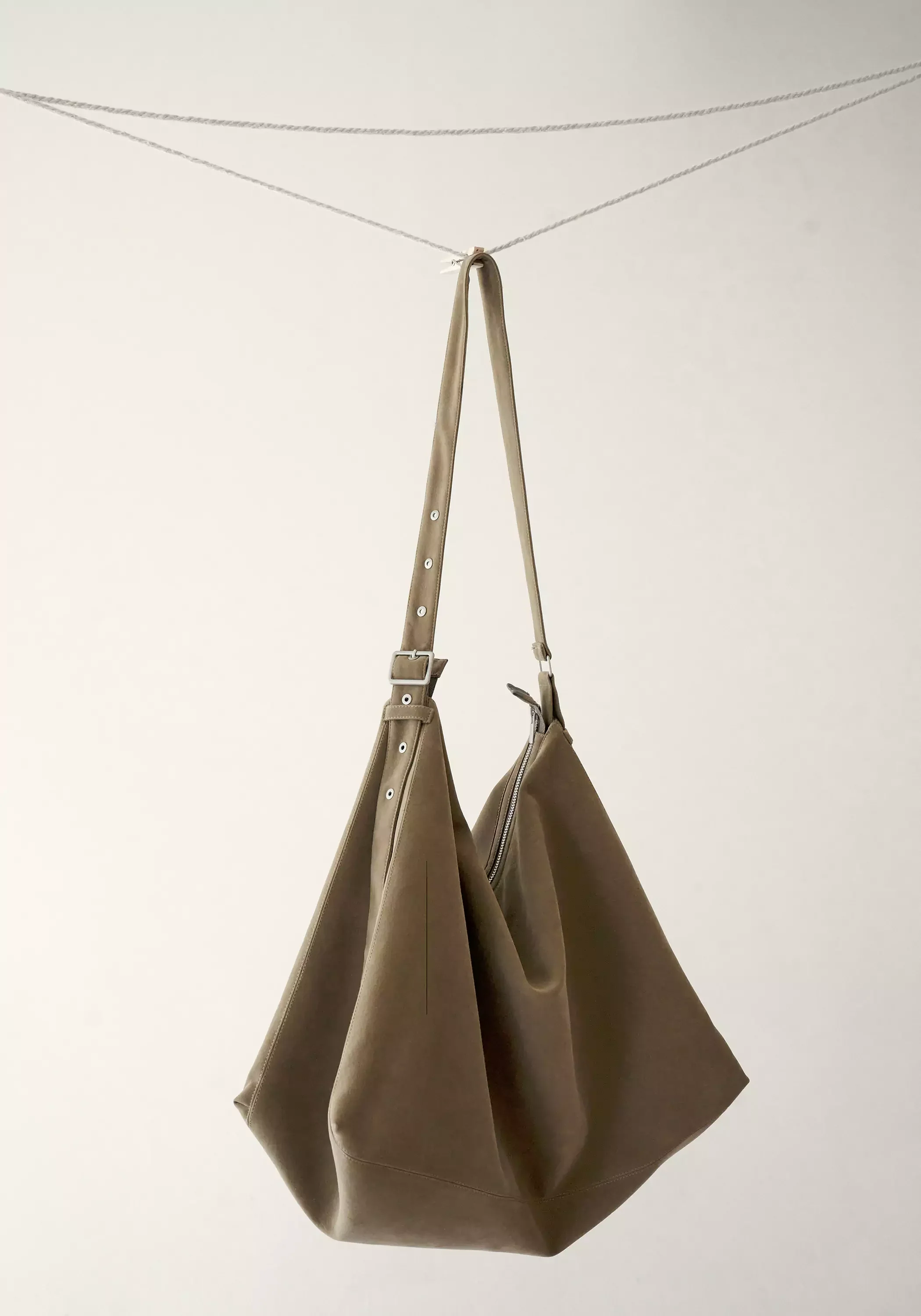 Large Belted Hobo Bag - Image 10