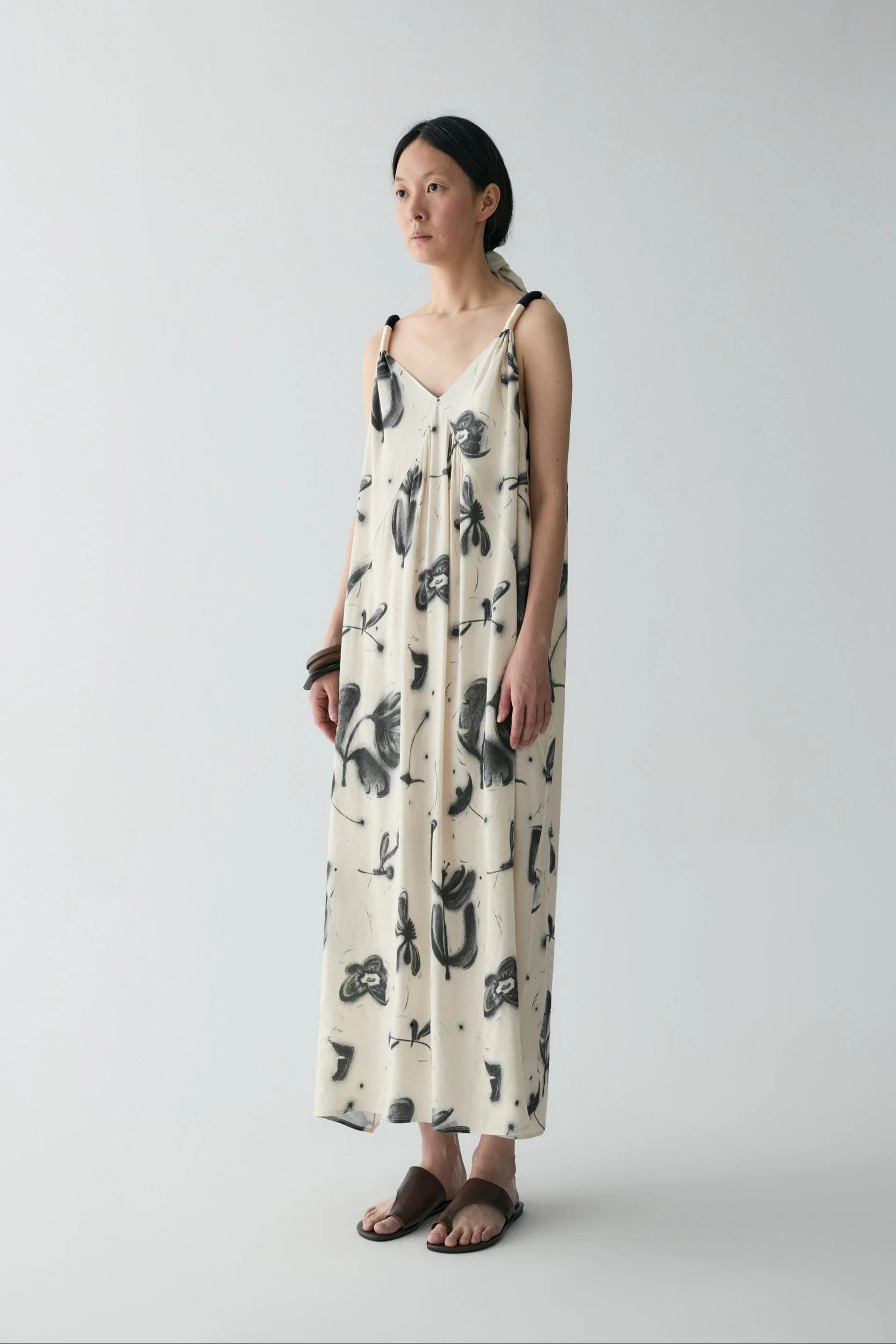 Linen Campanula-print Dress - Image 4