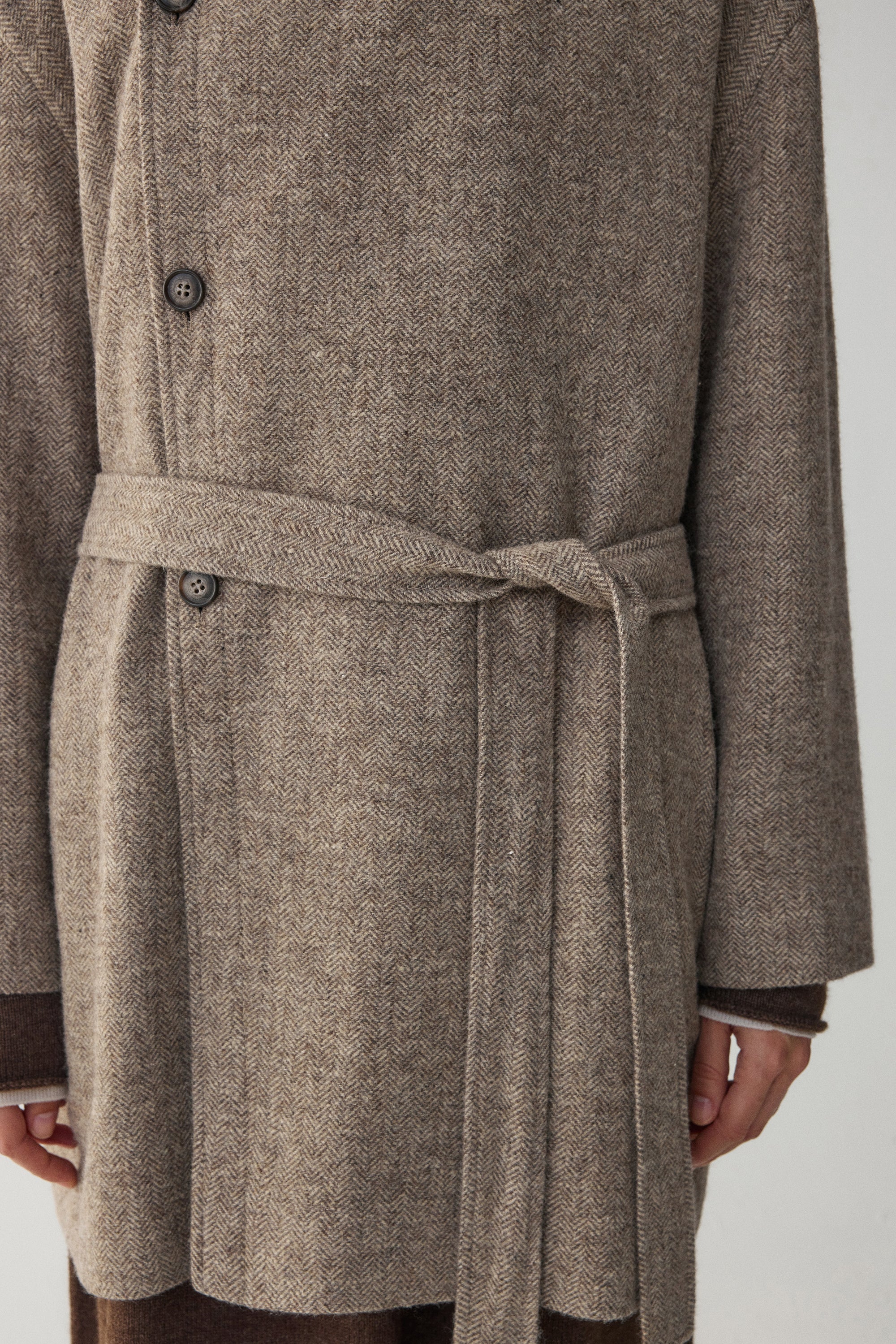Linen-Wool Blend Trench Coat - Image 10