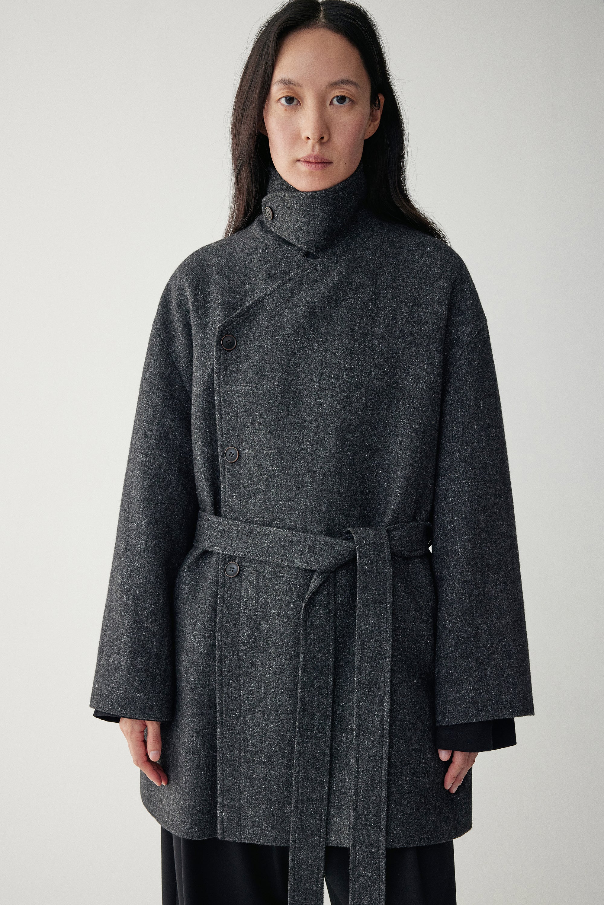 Linen-Wool Blend Trench Coat - Image 14