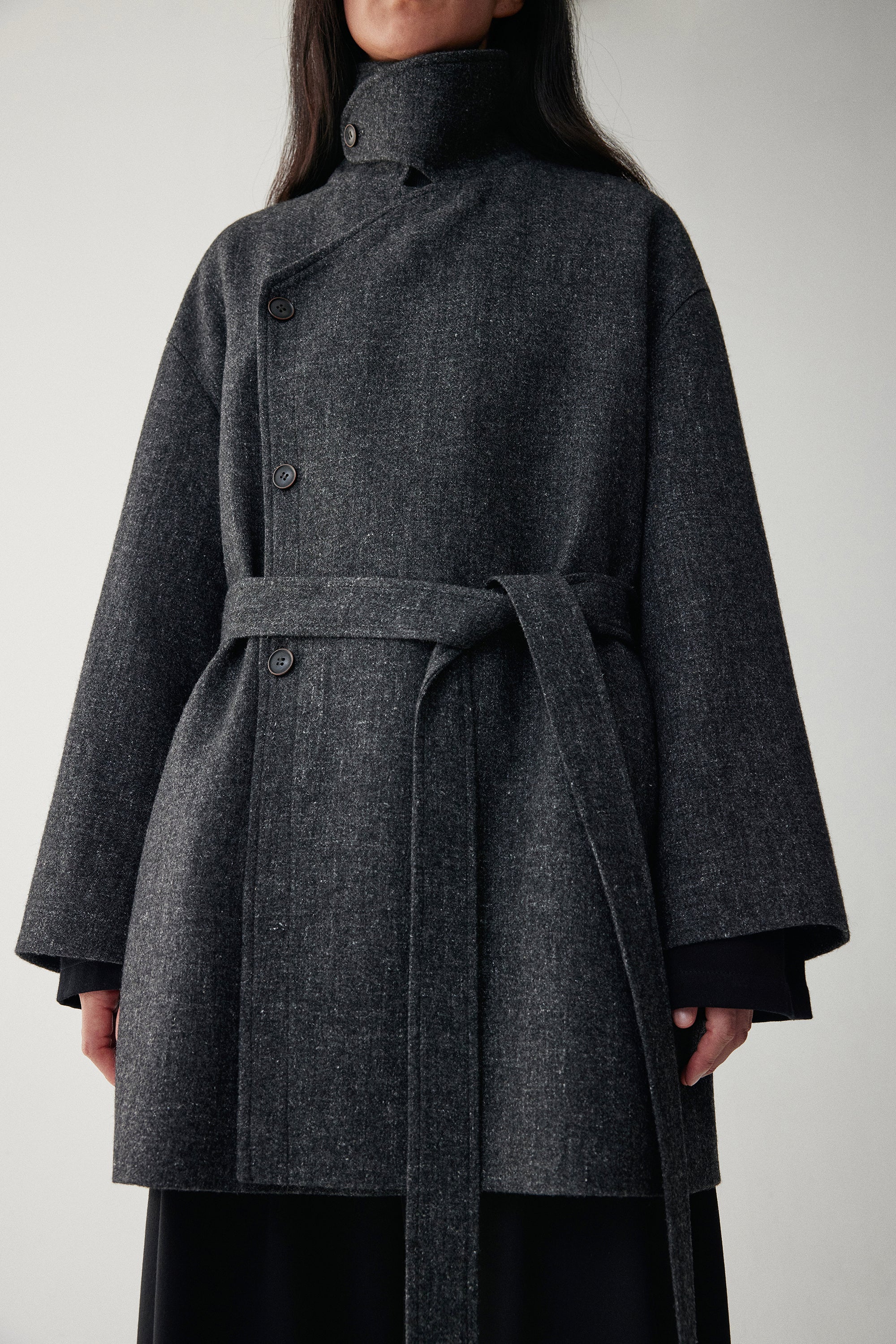 Linen-Wool Blend Trench Coat - Image 18