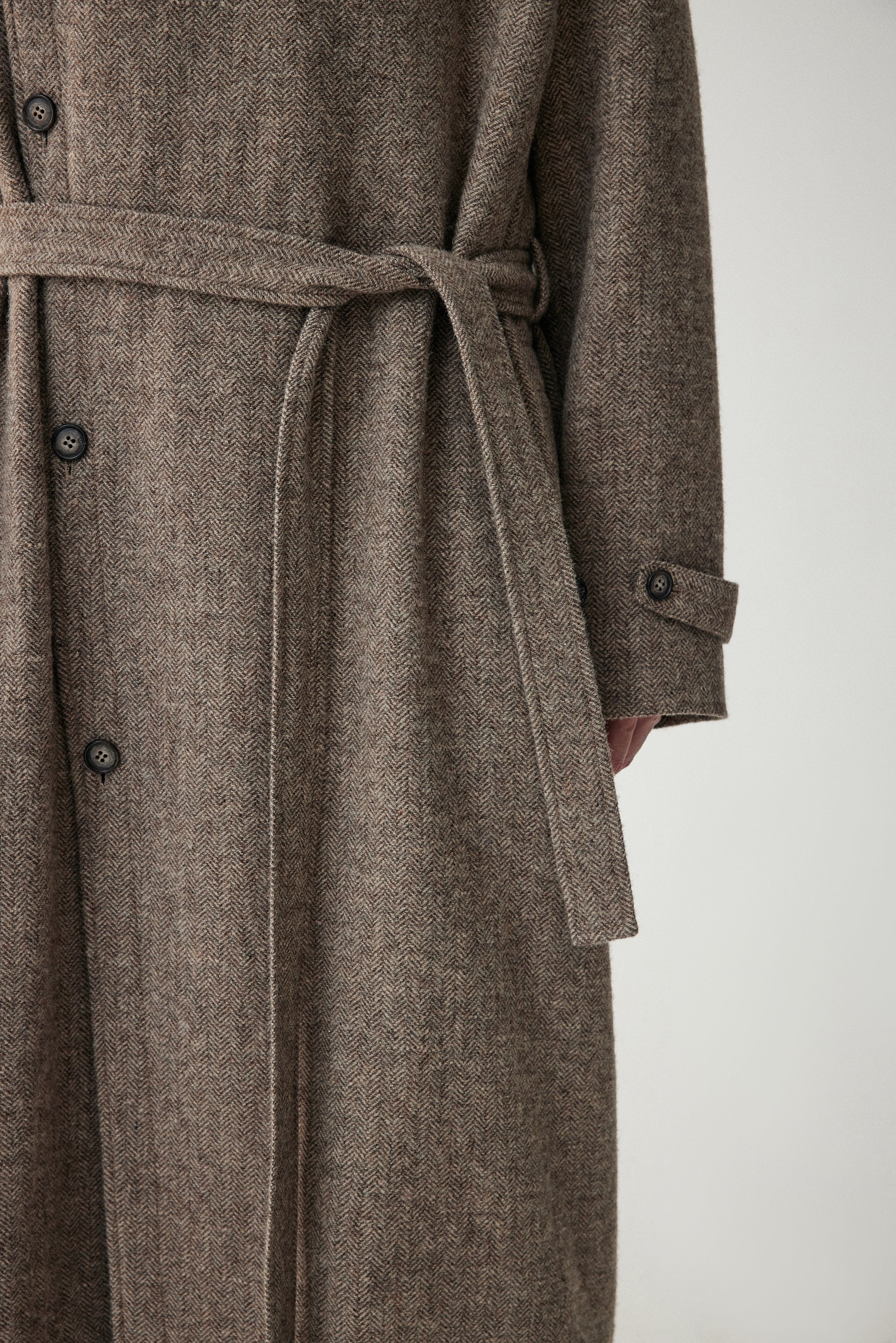 Linen-Wool Blend Trench Coat - Image 11