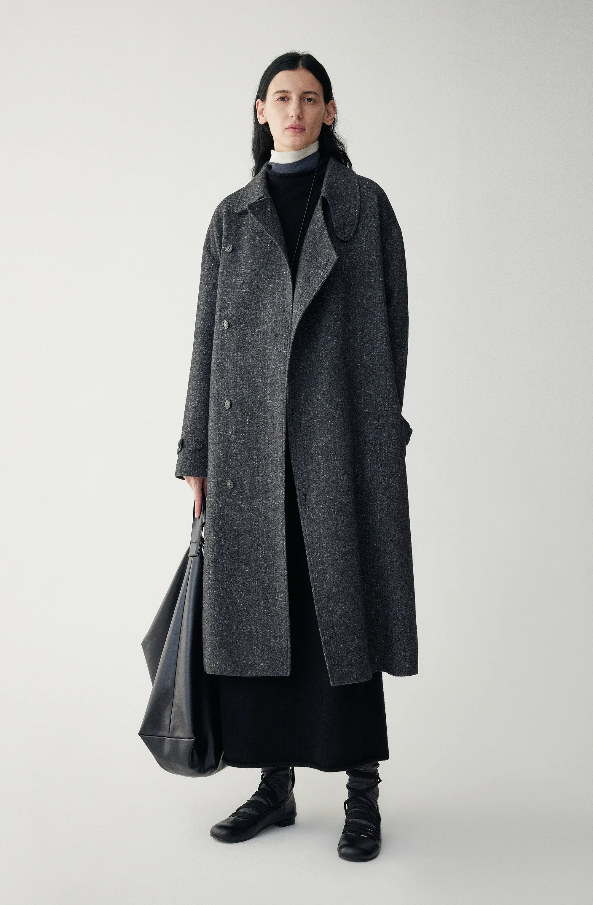 Linen-Wool Blend Trench Coat - Image 16