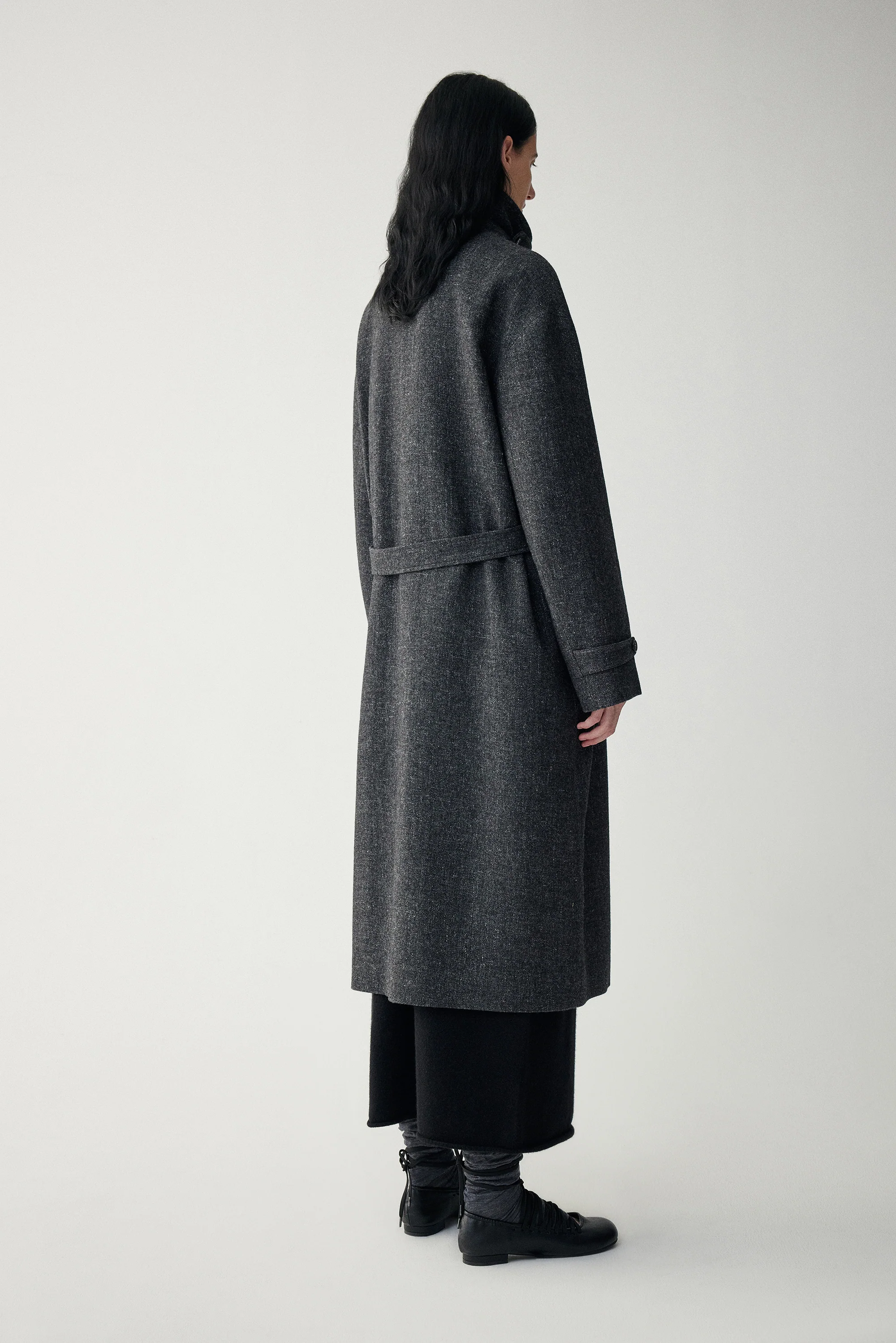 Linen-Wool Blend Trench Coat - Image 17