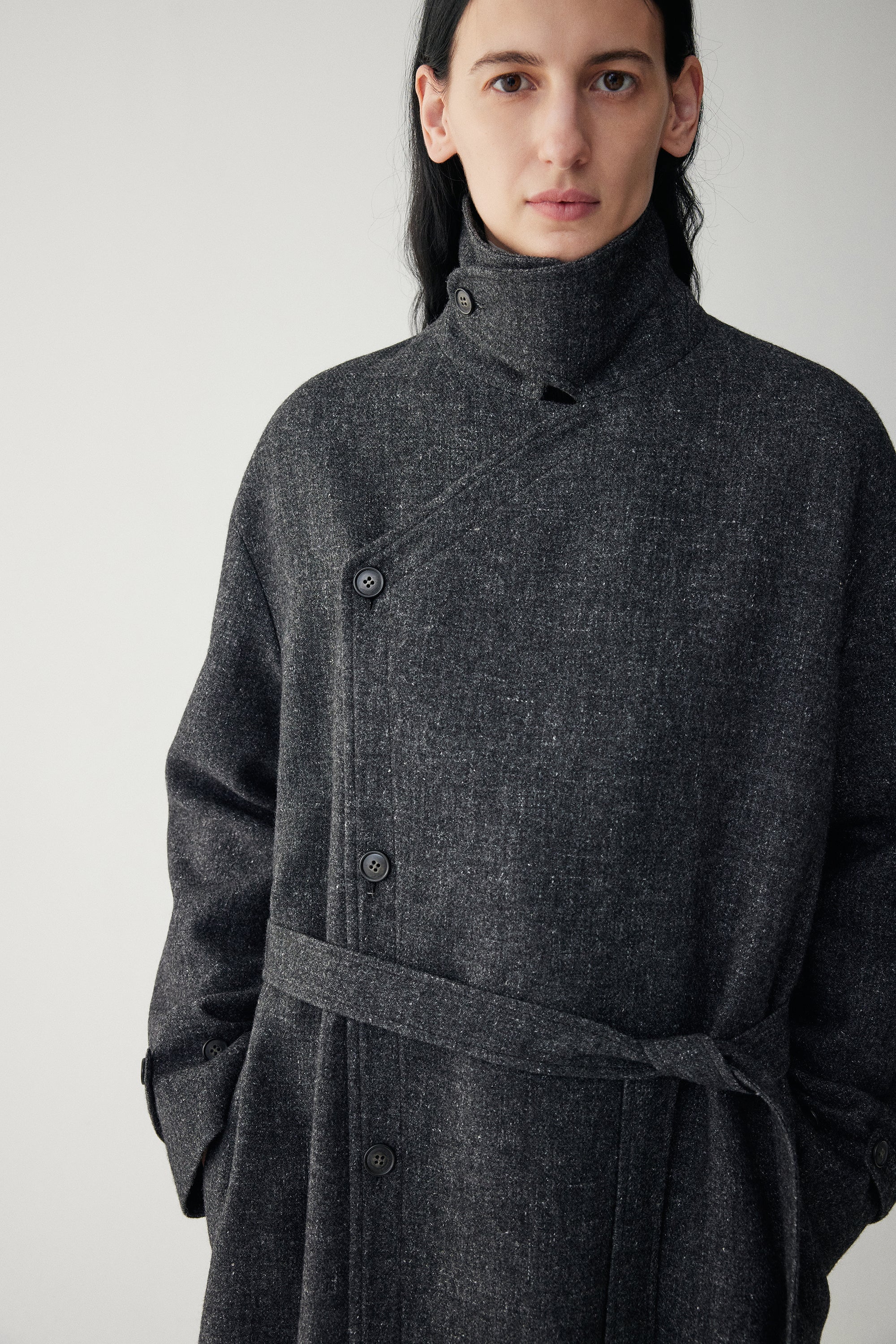 Linen-Wool Blend Trench Coat - Image 22