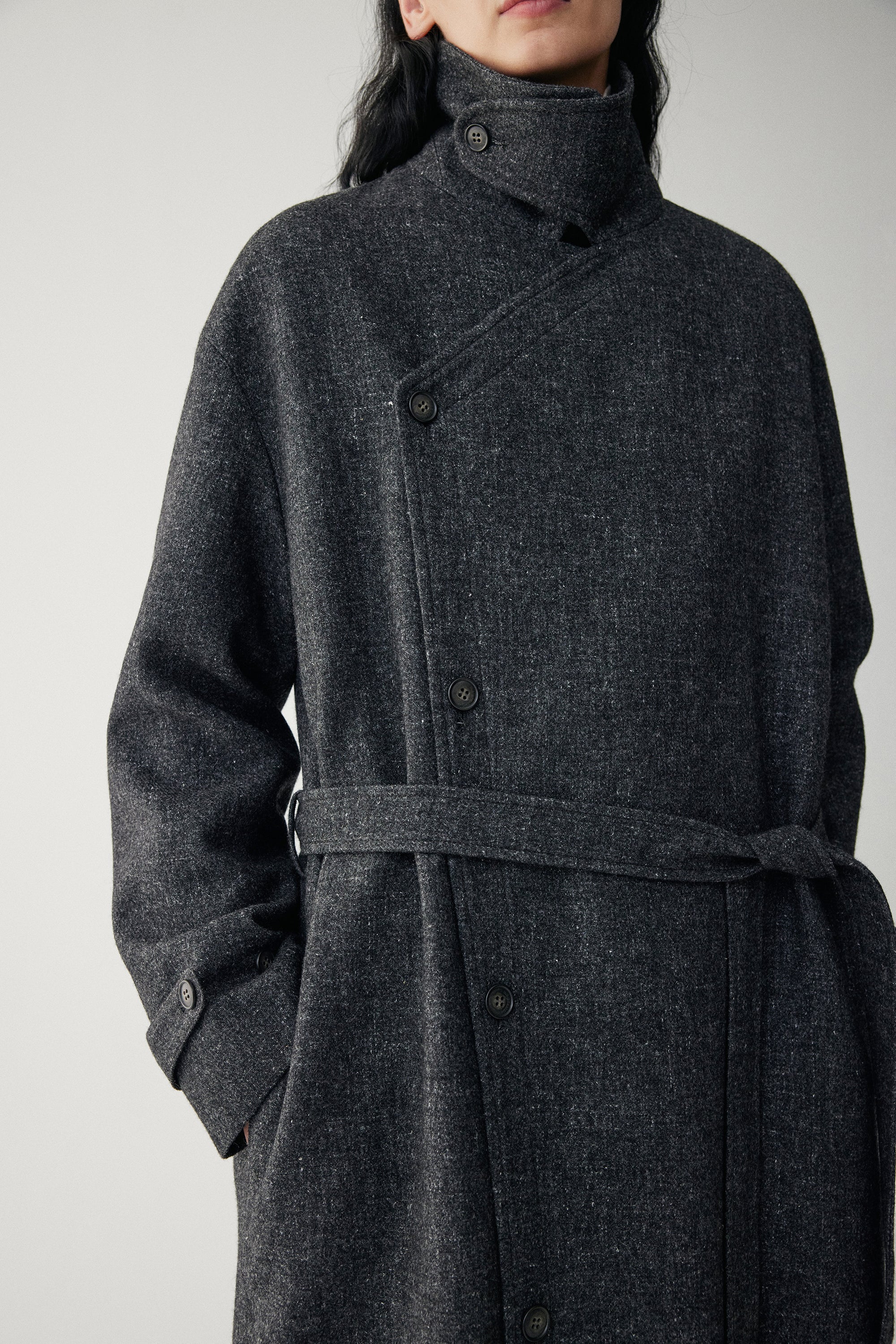 Linen-Wool Blend Trench Coat - Image 23