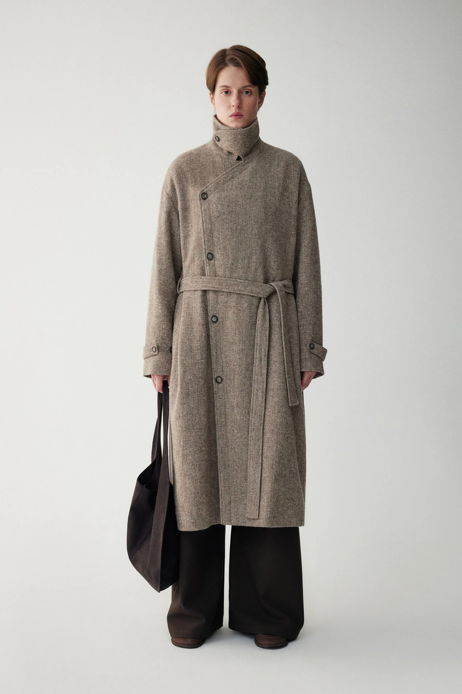Linen-Wool Blend Trench Coat - Image 3