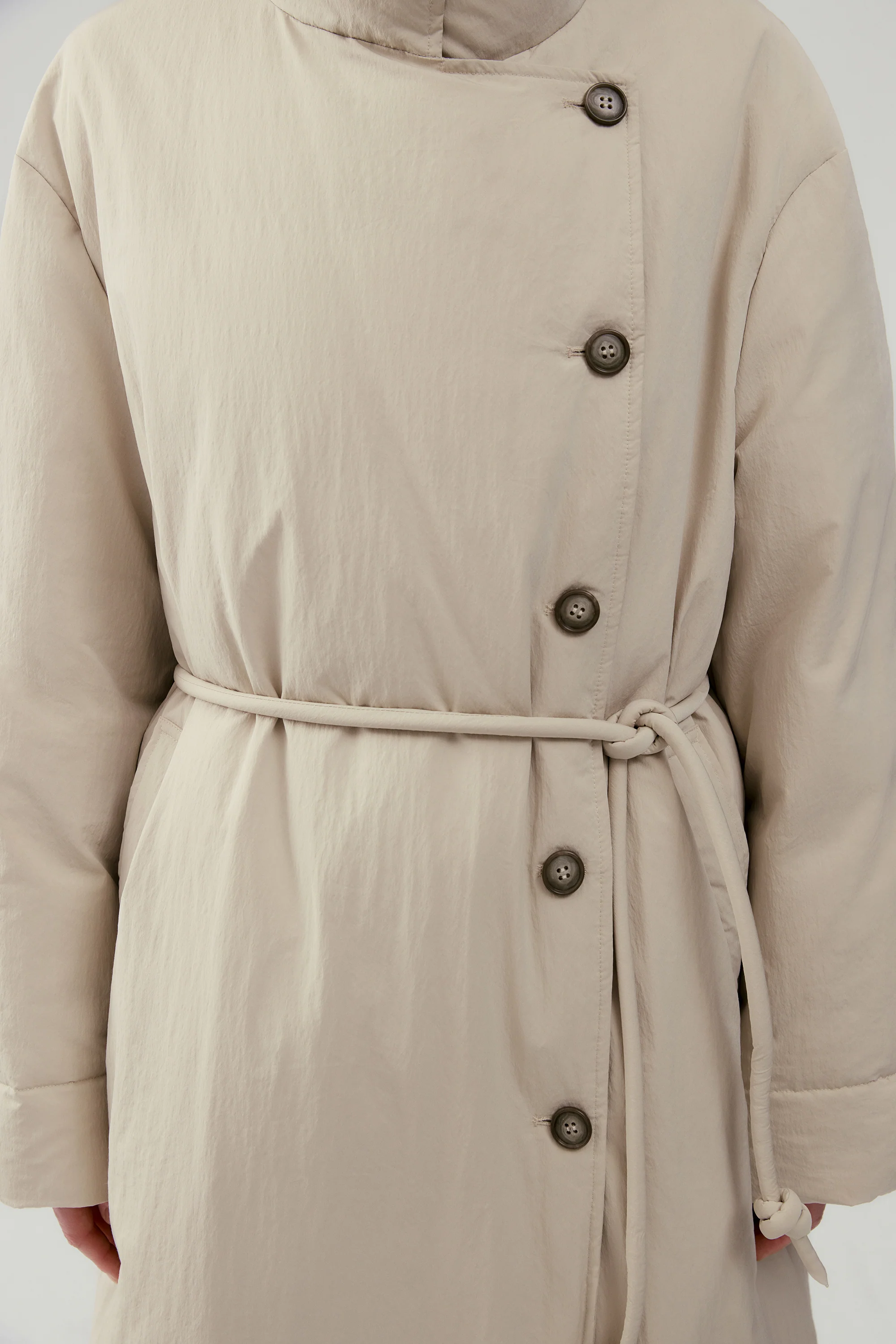 Two-Way Collar Long Down Jacket - Image 10