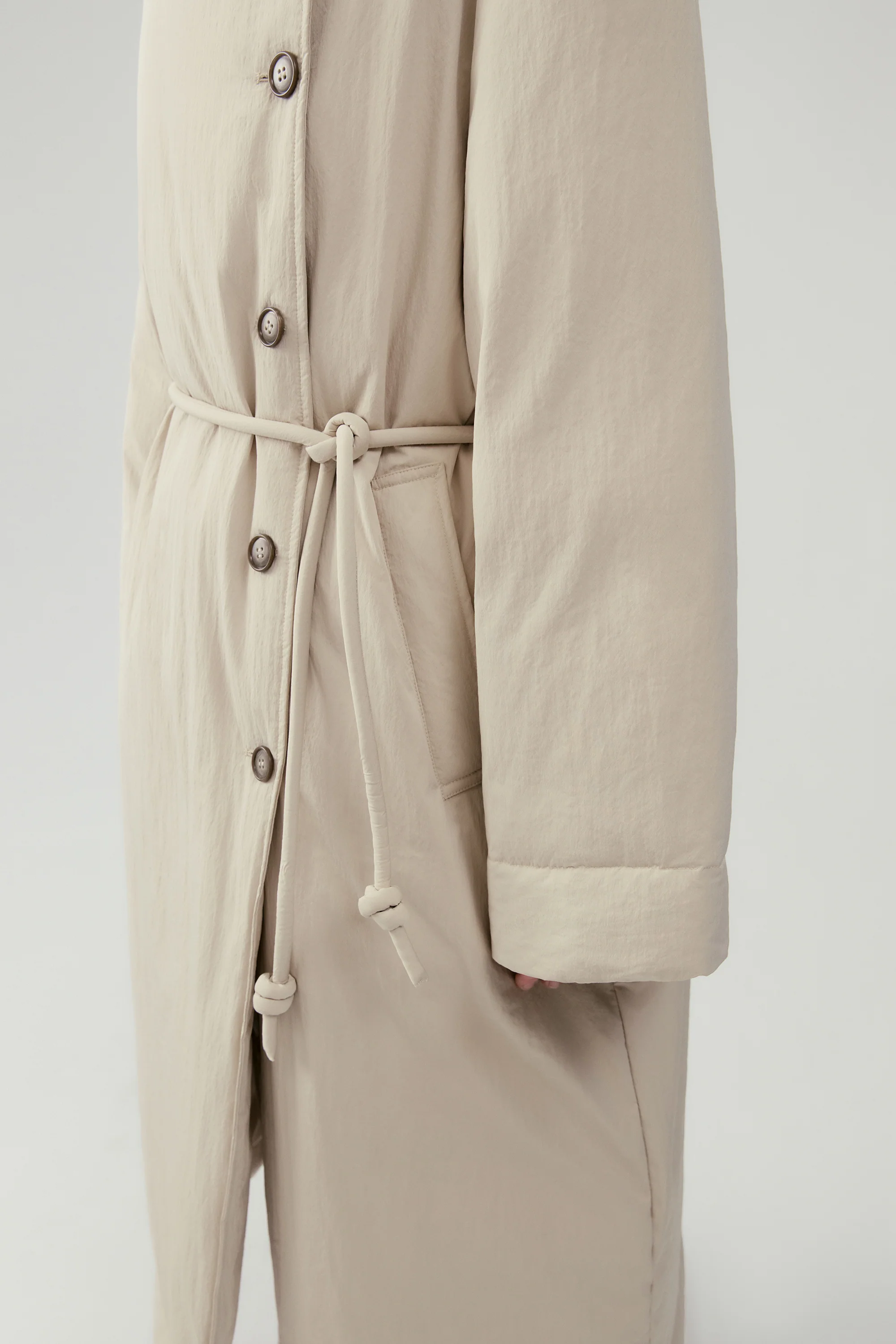 Two-Way Collar Long Down Jacket - Image 11