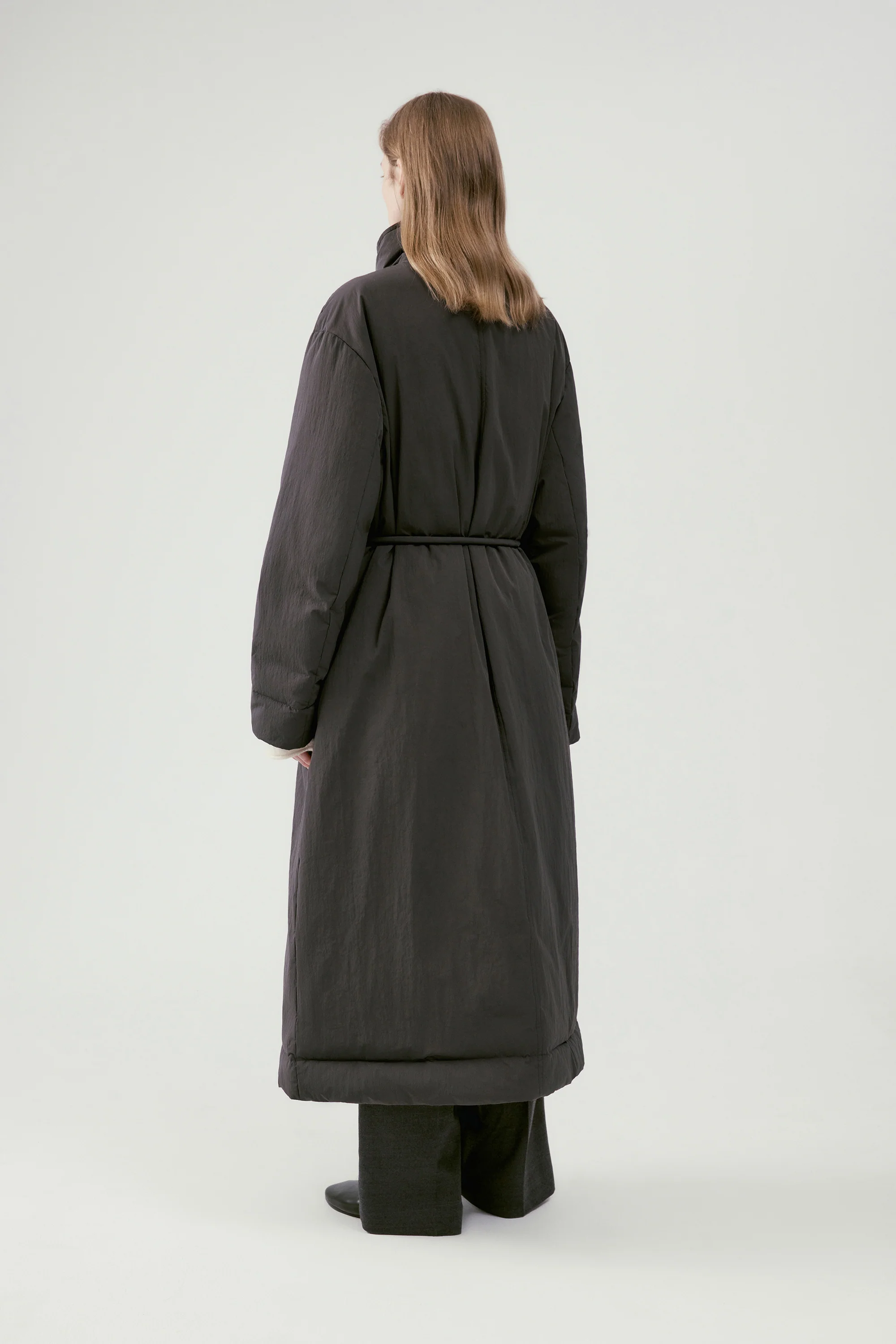 Two-Way Collar Long Down Jacket - Image 12