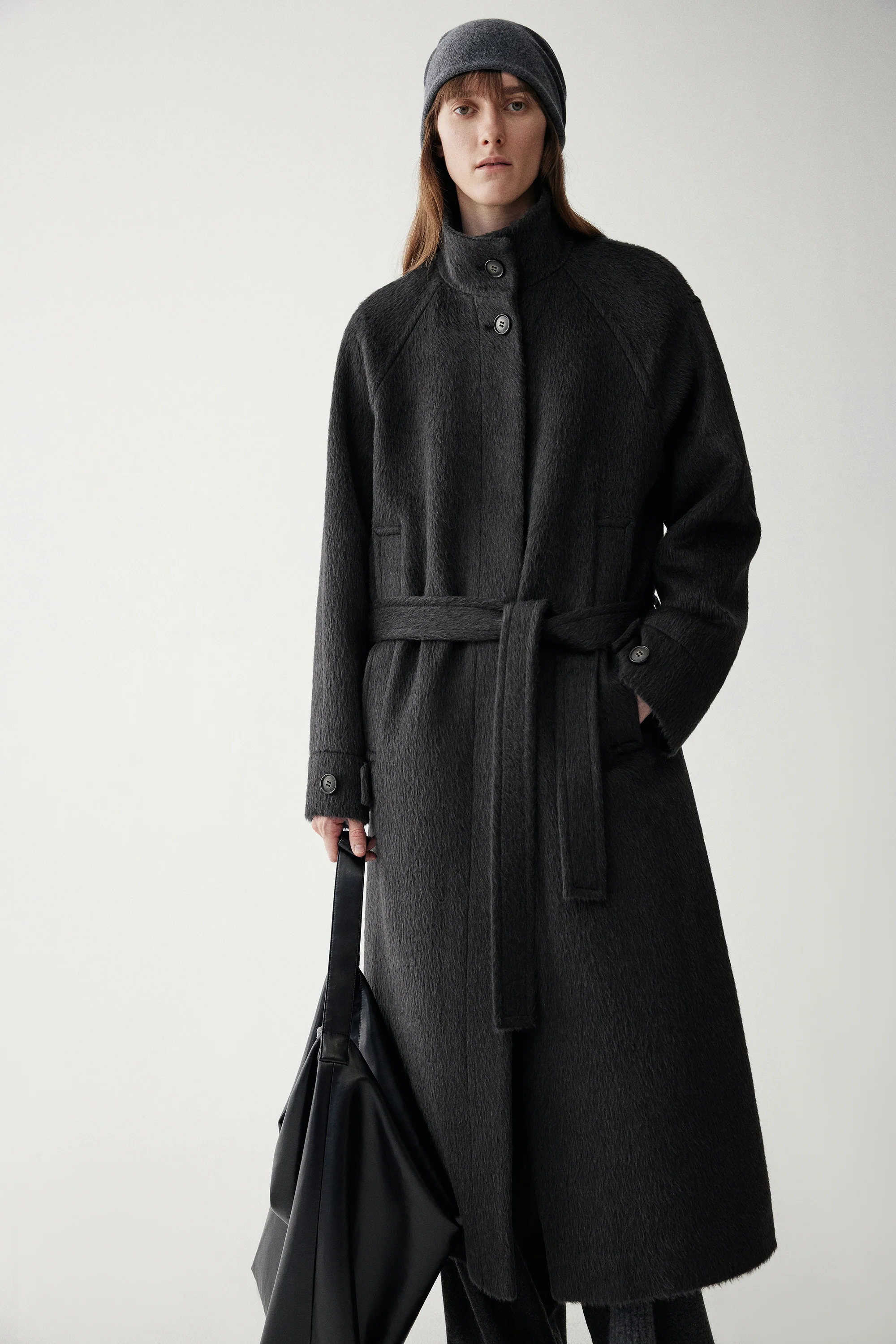 Long Suri Alpaca Wool Coat - Image 17