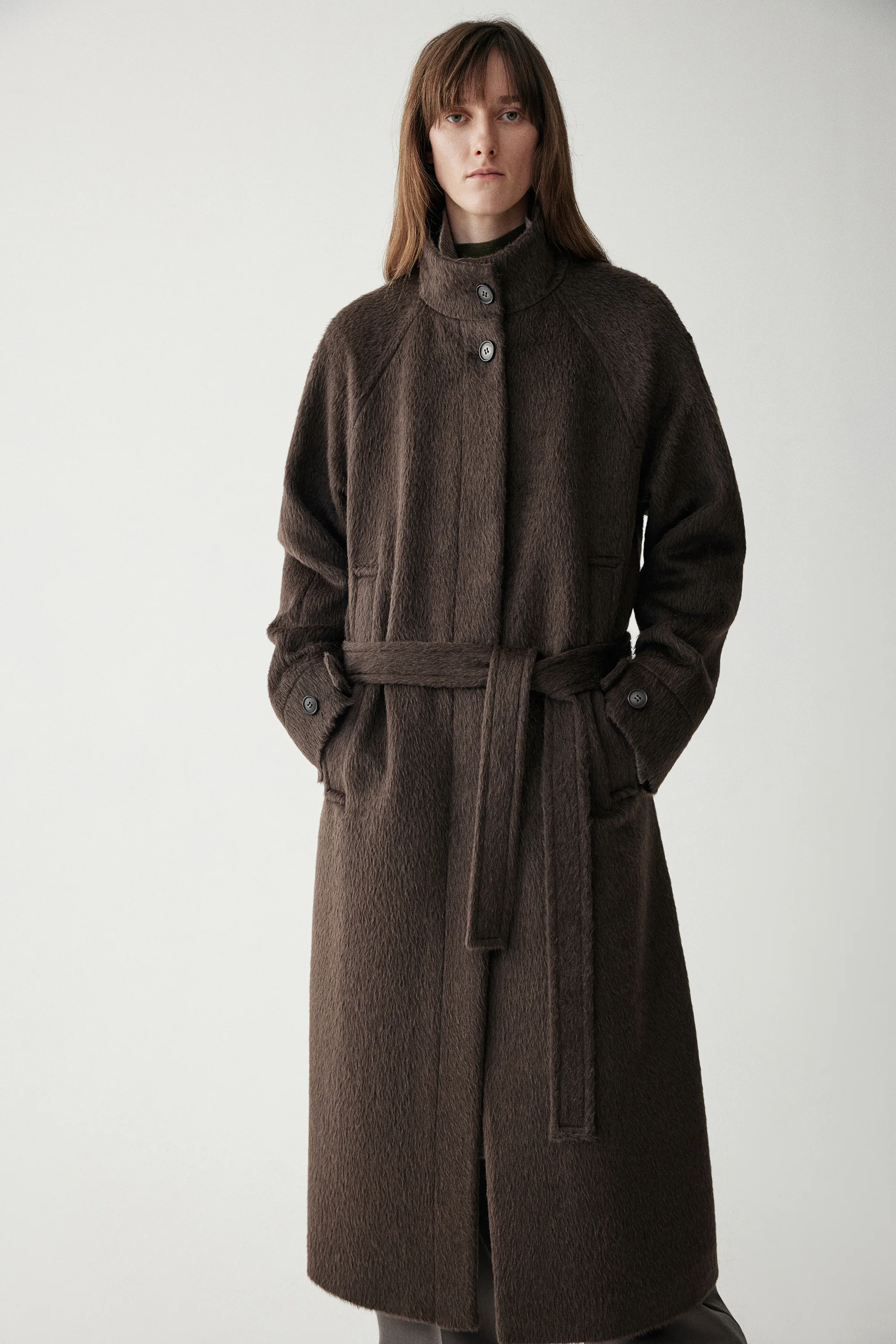 Long Suri Alpaca Wool Coat - Image 6