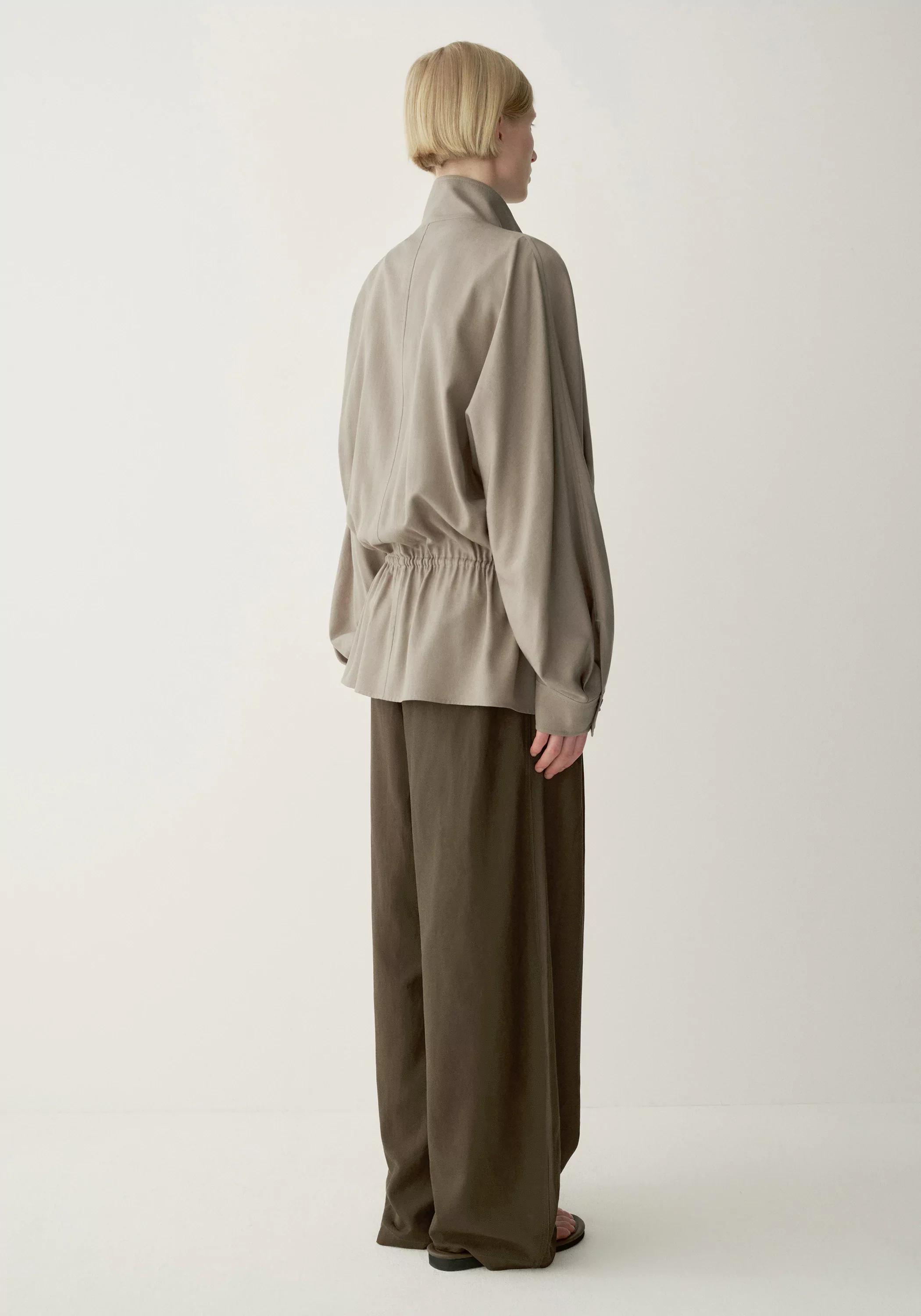 Low-waist Drawstring Trench - Image 15