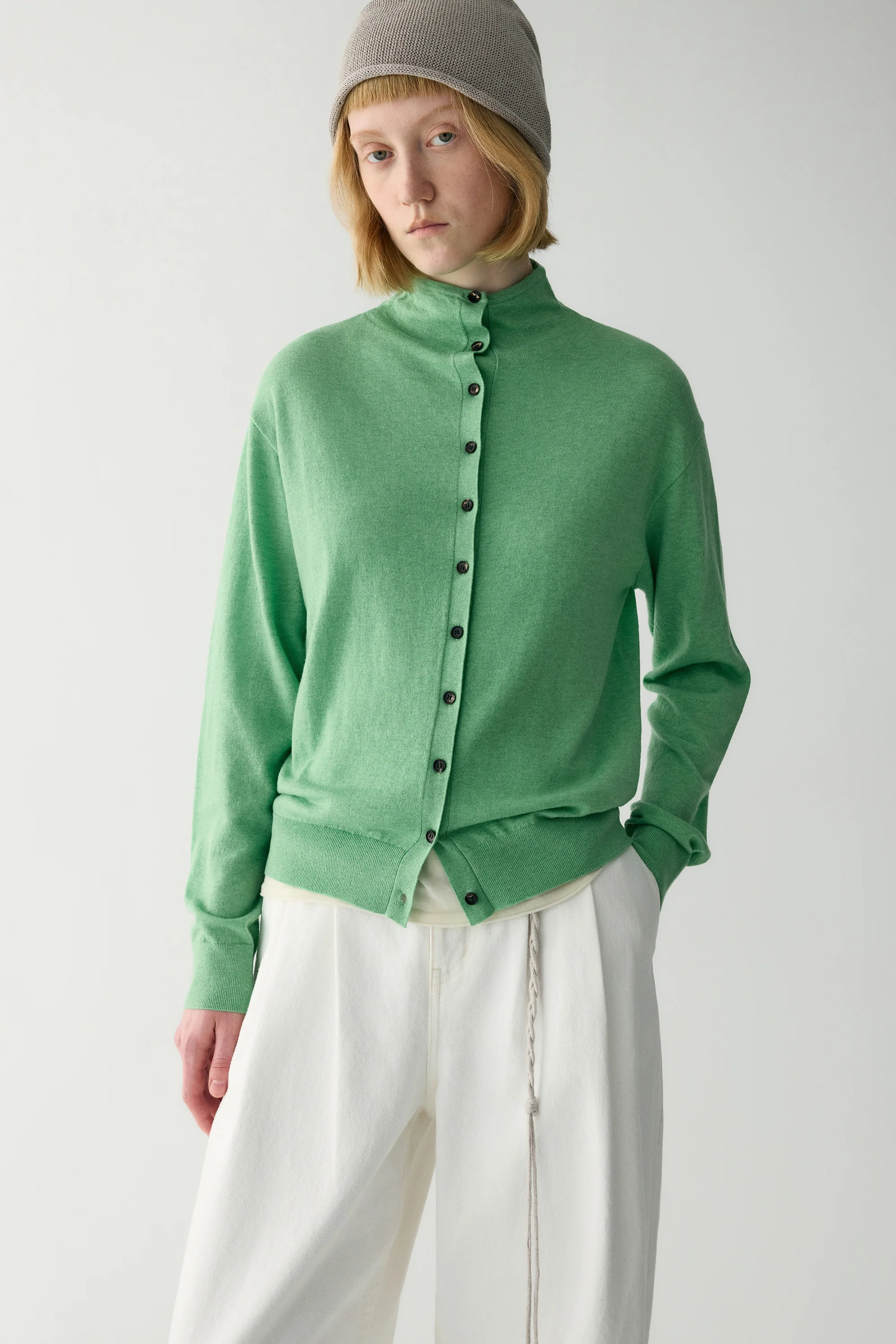 Machine-Washable Wool Cardigan - Image 18