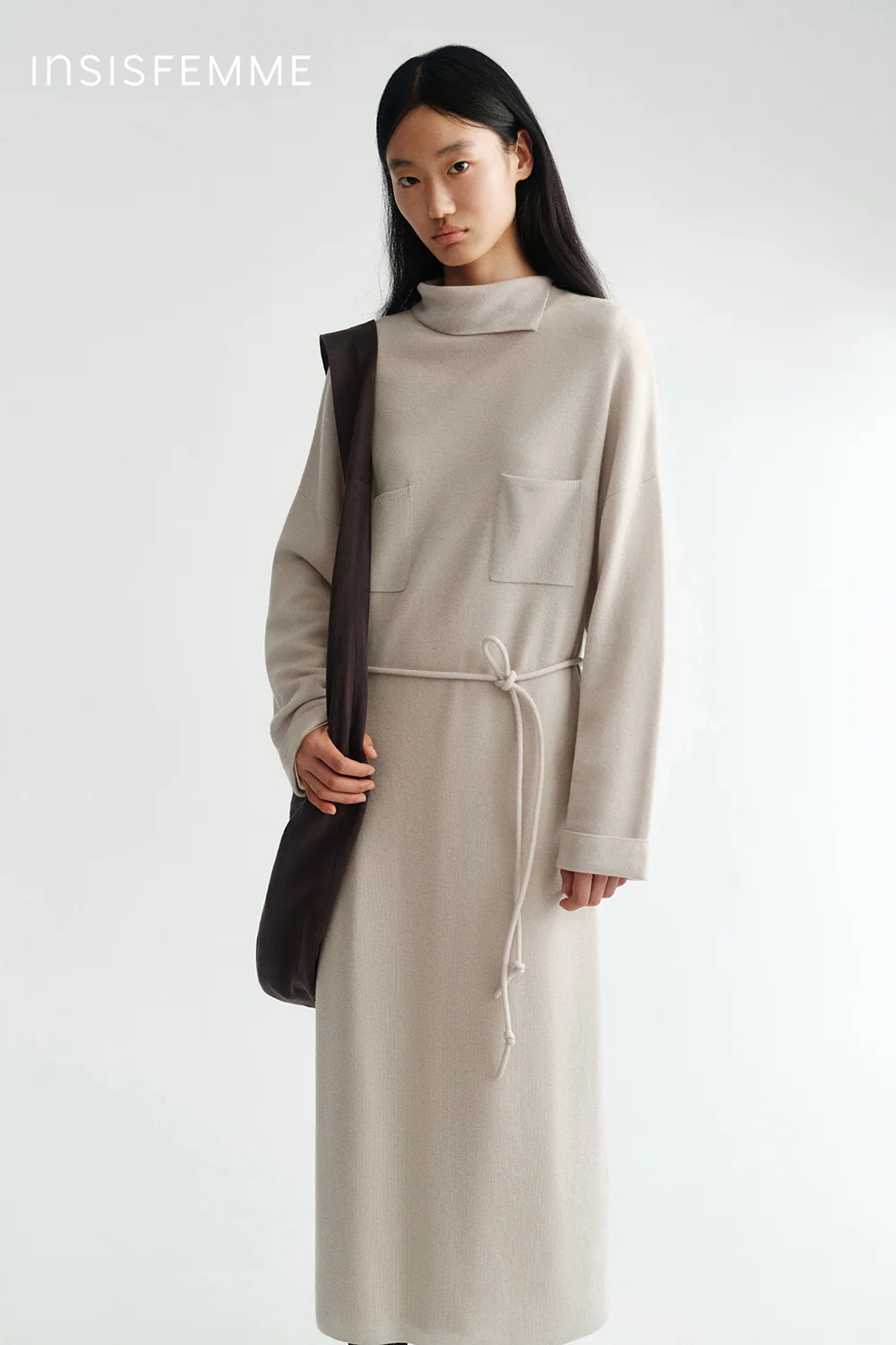 [Final Sale] Merino Wool Belted Dress - Image 27
