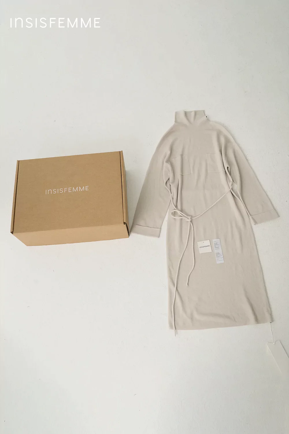 [Final Sale] Merino Wool Belted Dress - Image 42