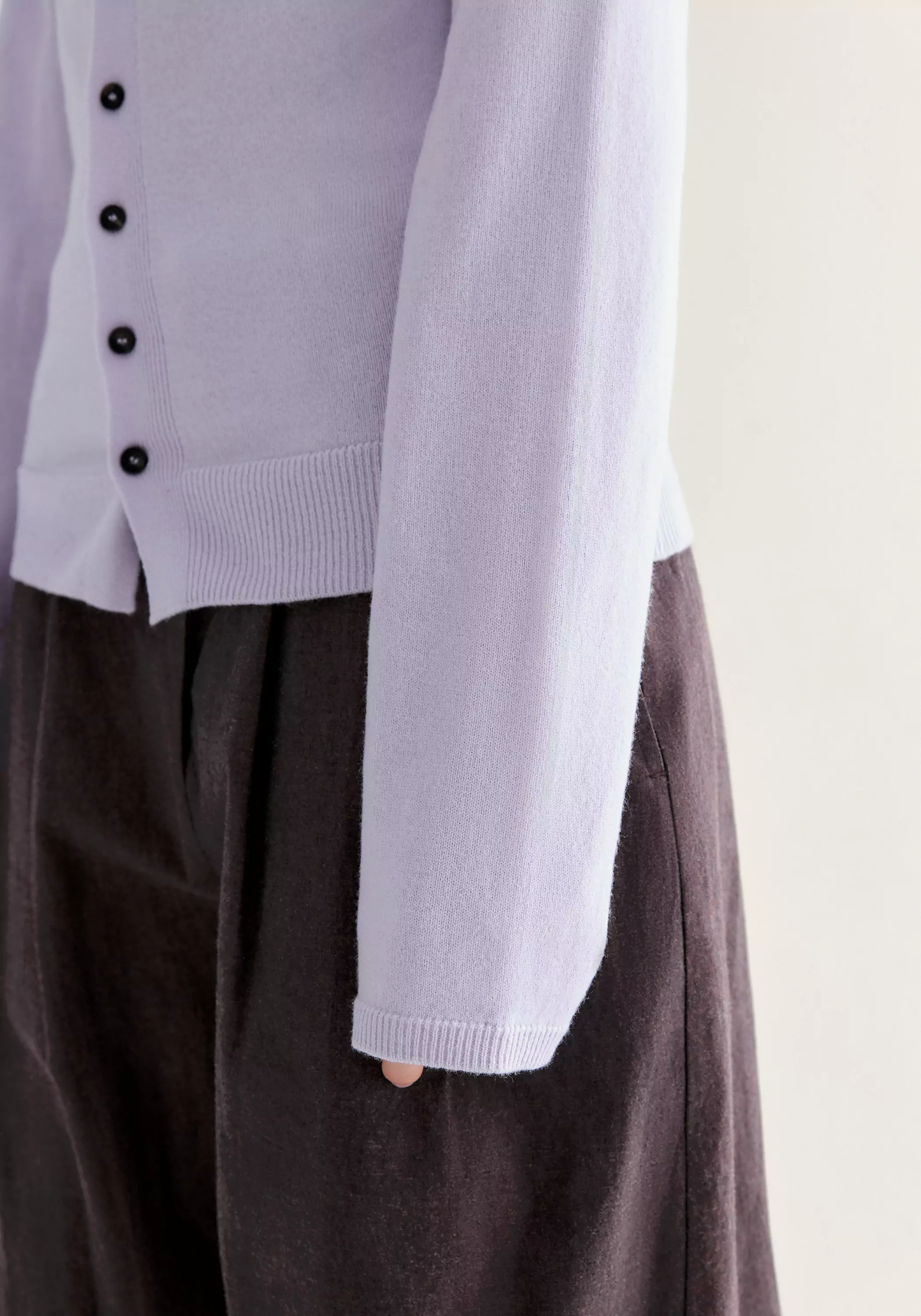 Merino Wool Cowl-neck Cardigan - Image 10