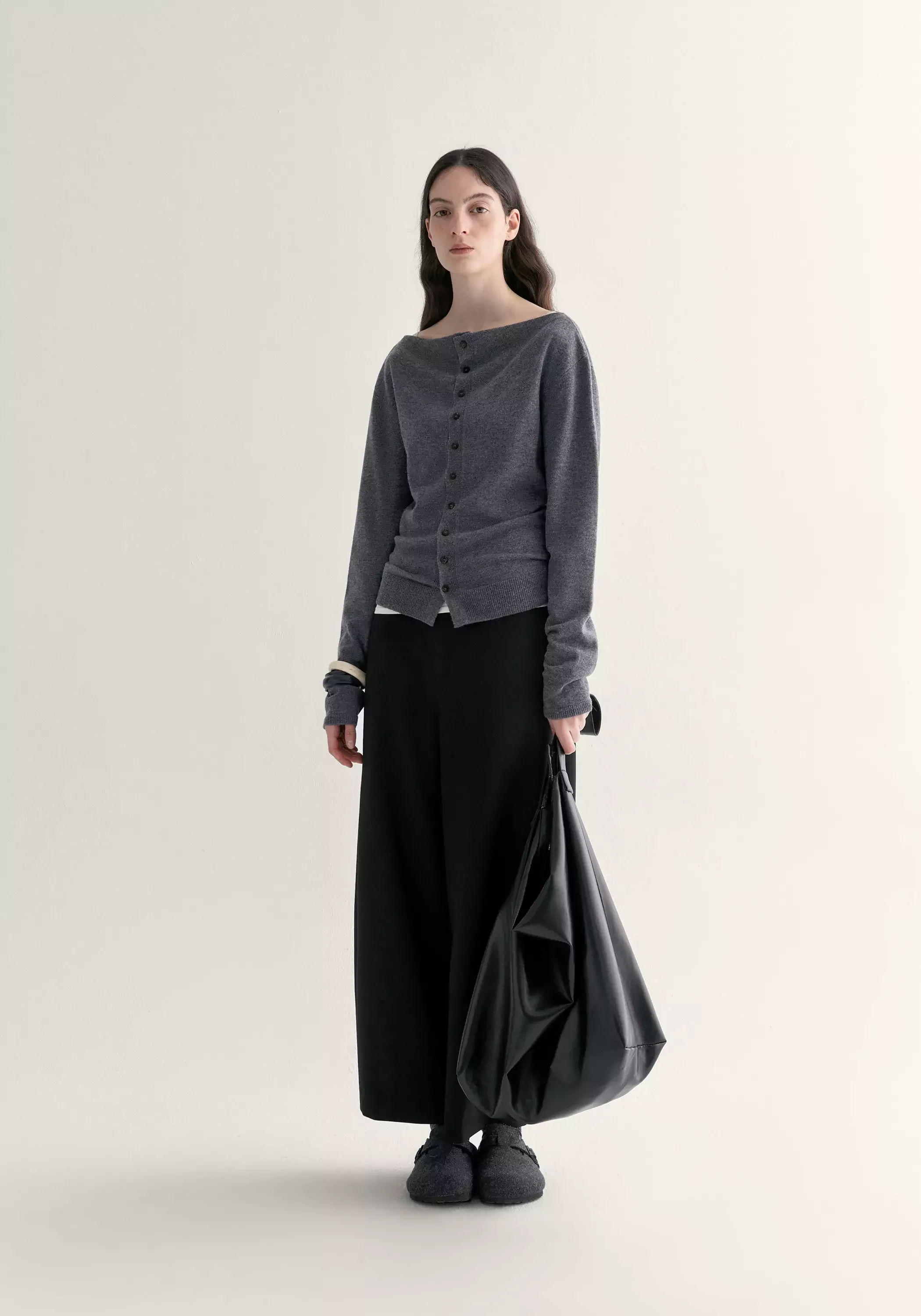Merino Wool Cowl-neck Cardigan - Image 18