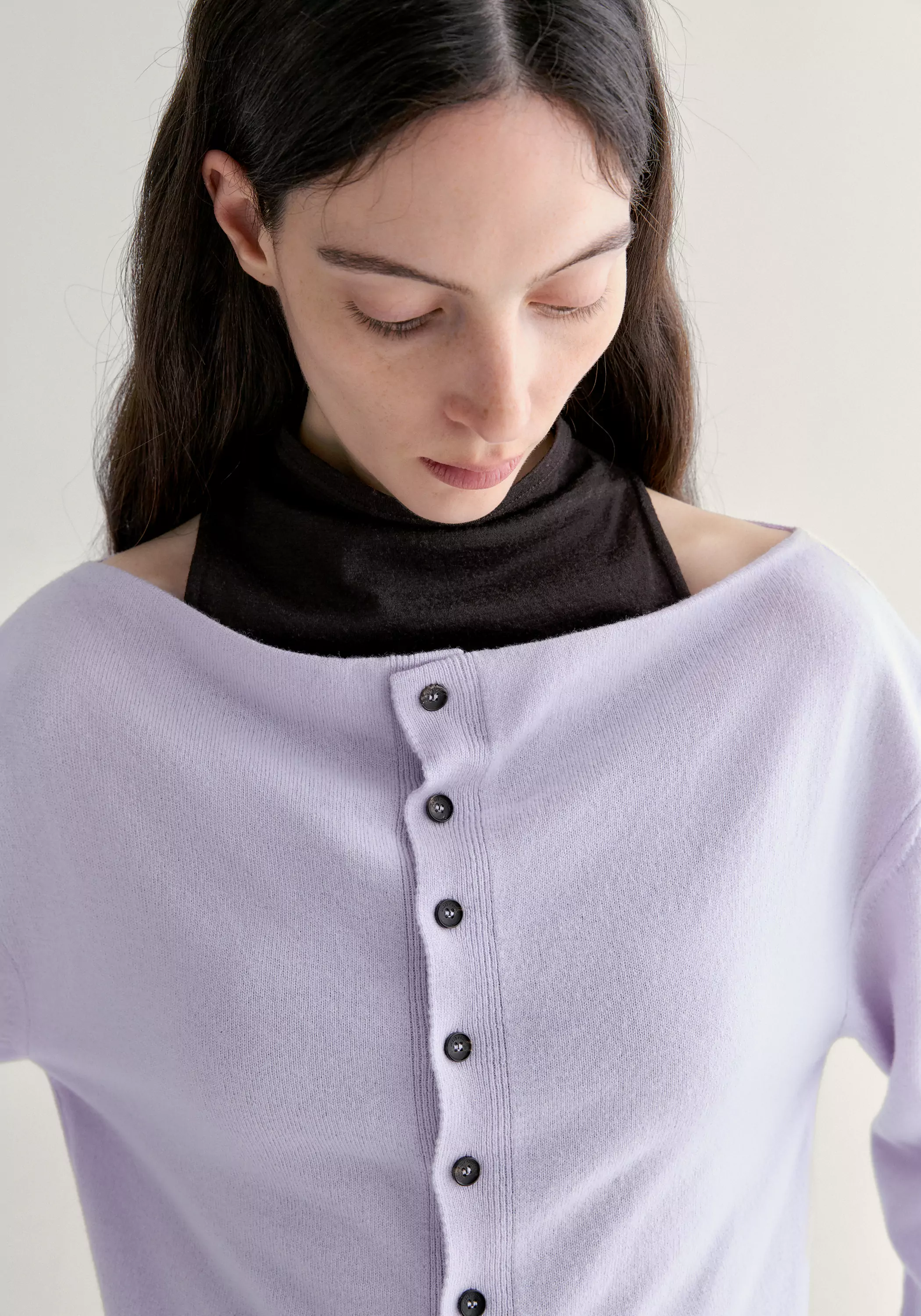 Merino Wool Cowl-neck Cardigan - Image 8