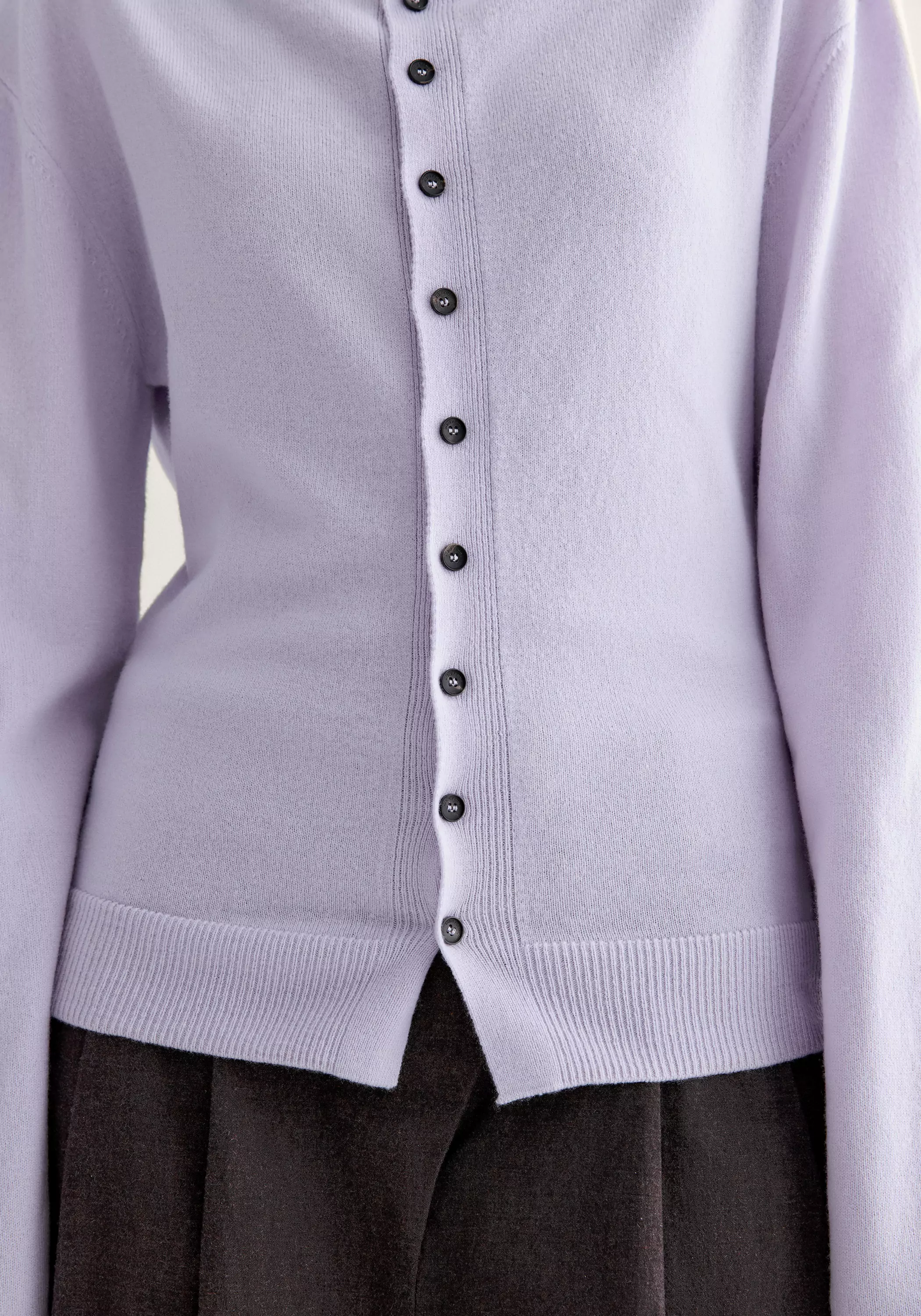 Merino Wool Cowl-neck Cardigan - Image 9