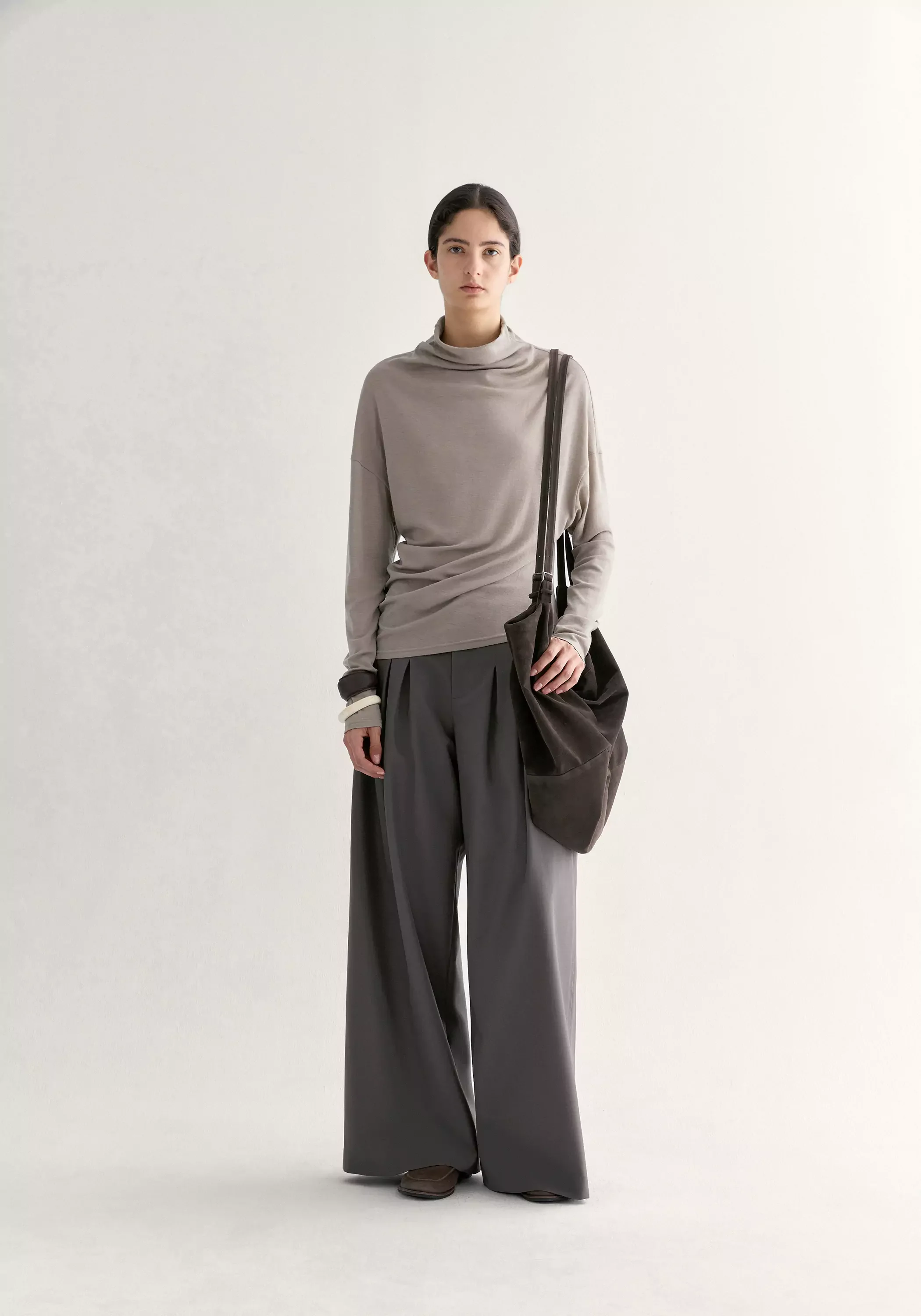 Merino Wool High-neck Top - Image 12
