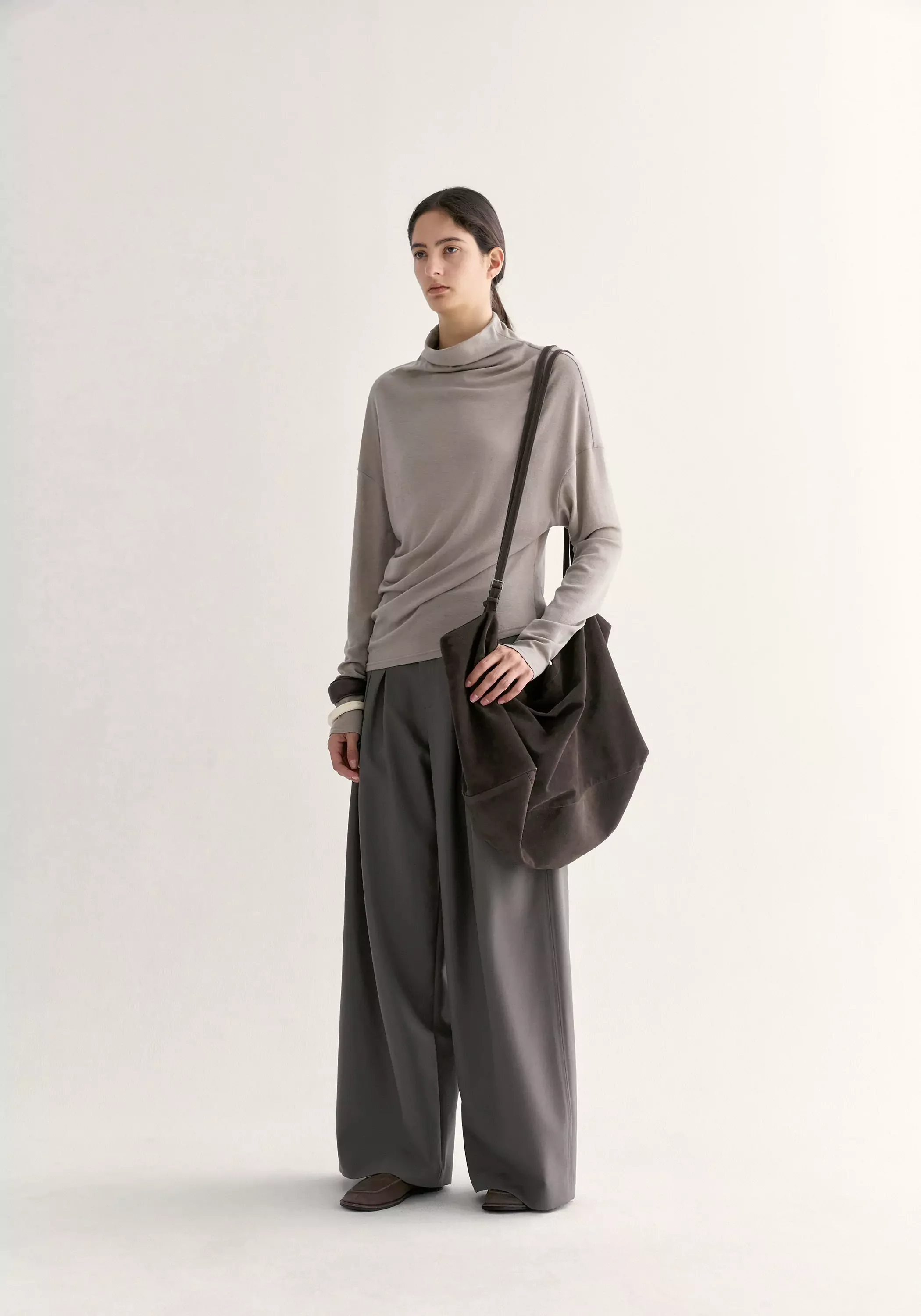 Merino Wool High-neck Top - Image 13
