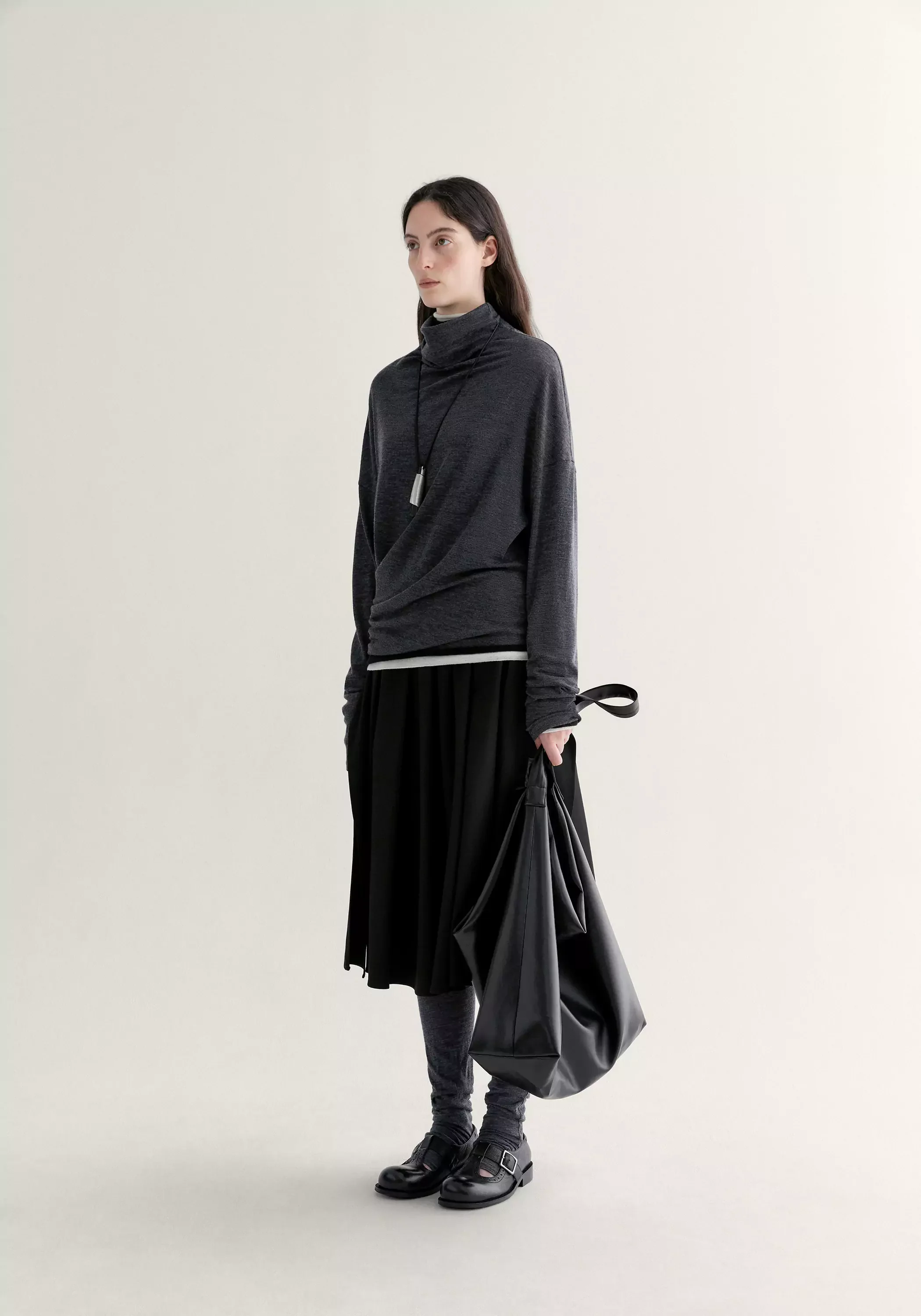 Merino Wool High-neck Top - Image 6