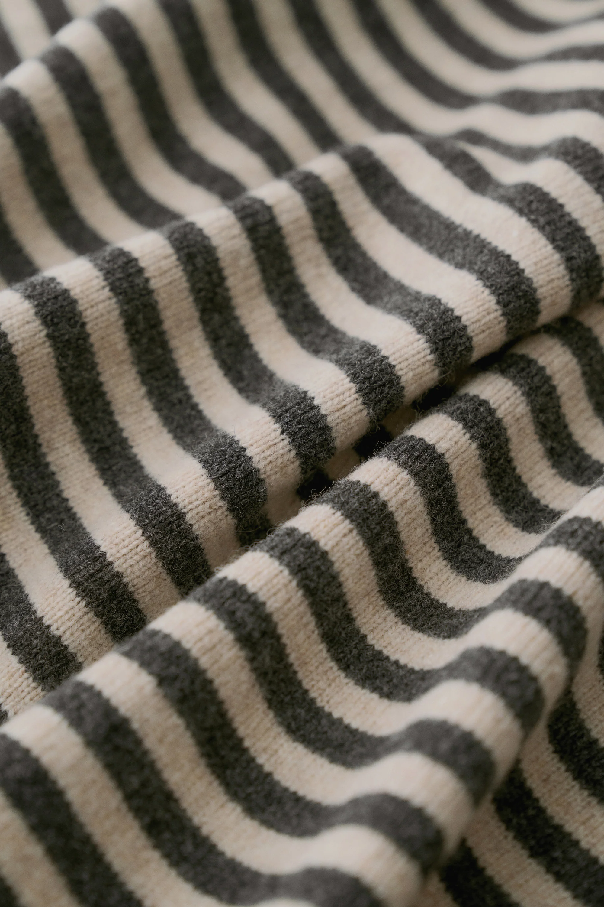 Merino Wool Striped Cardigan - Image 11