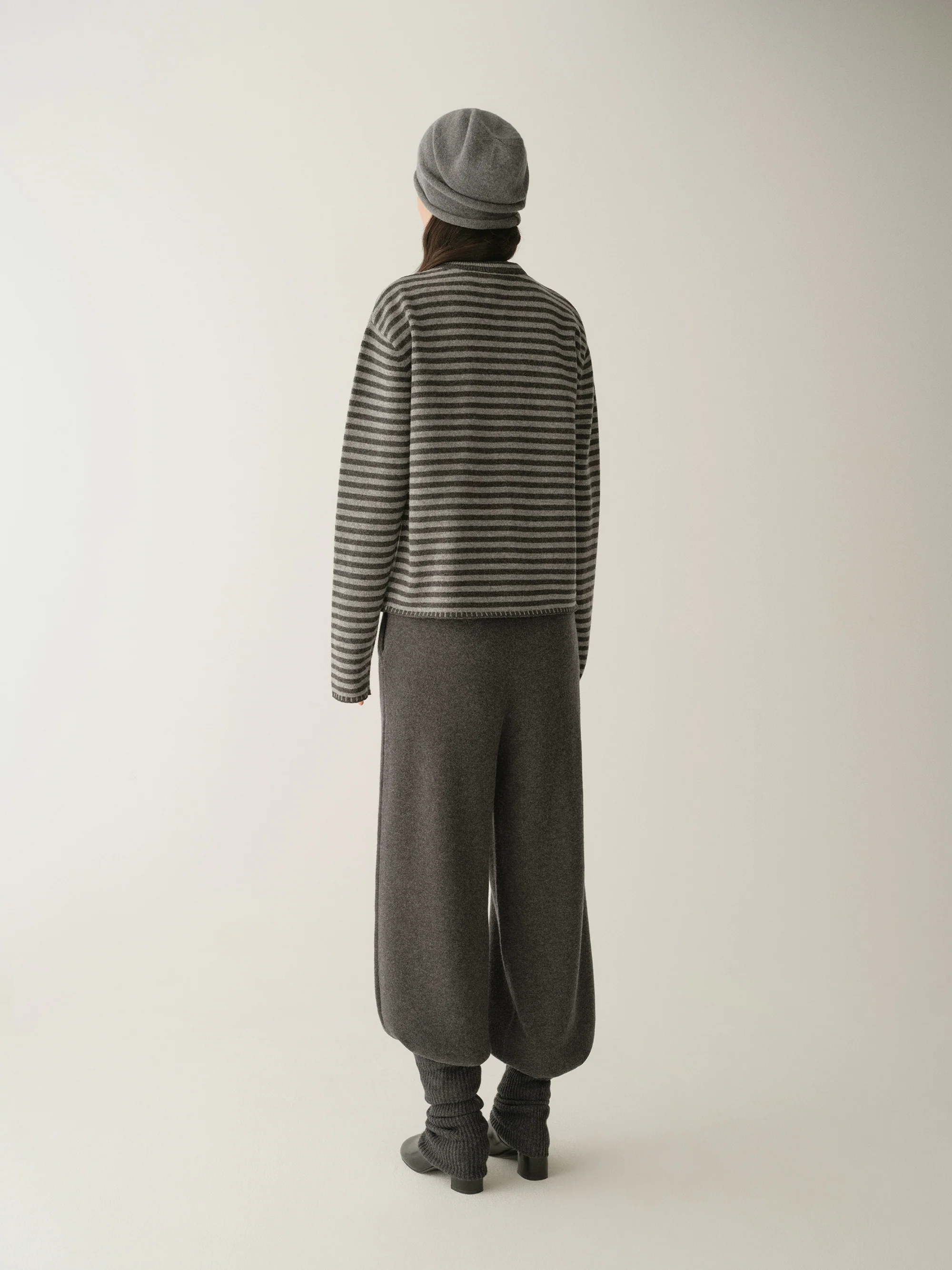 Merino Wool Striped Cardigan - Image 17