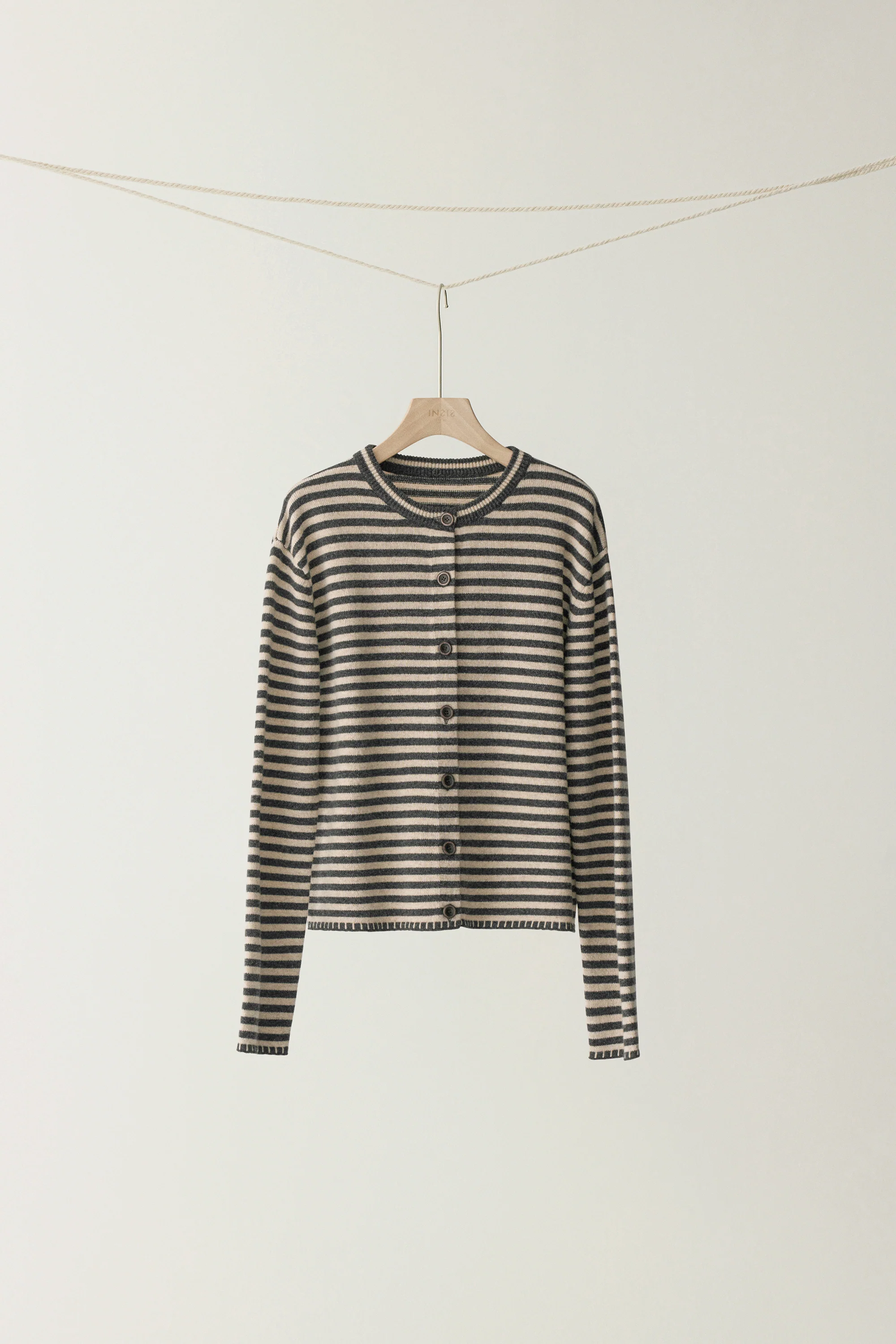 Merino Wool Striped Cardigan - Image 19