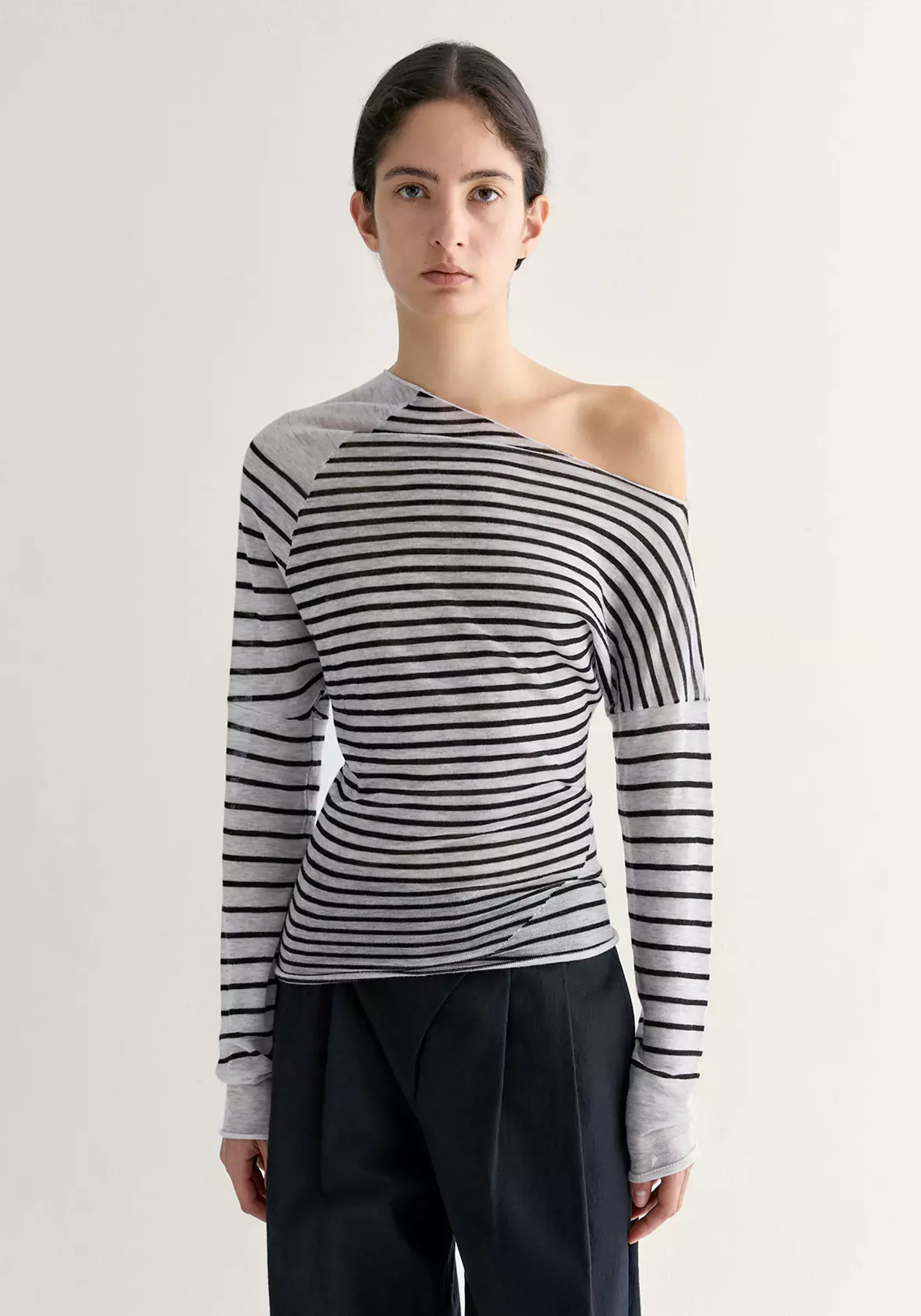Merino Wool Striped Top