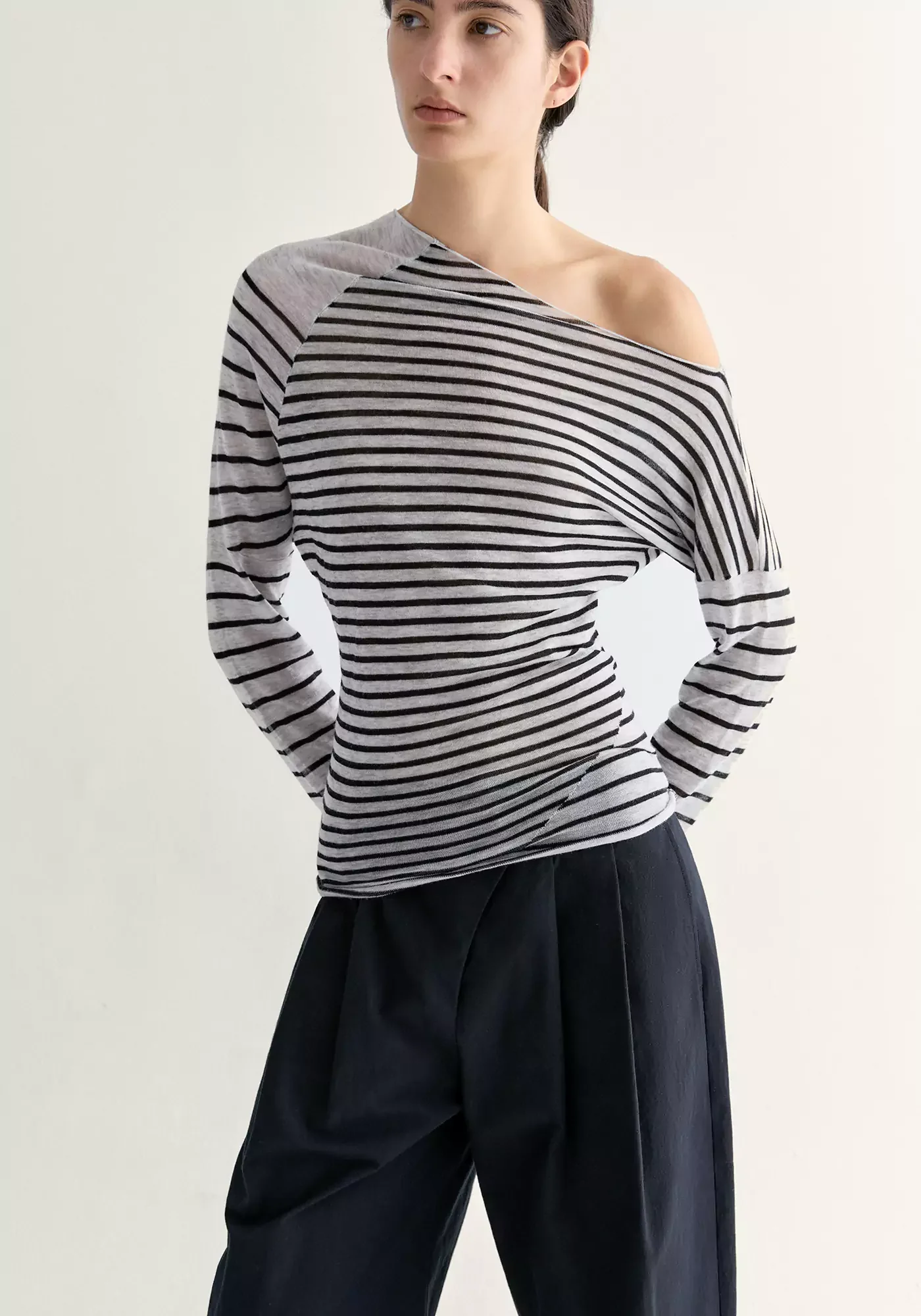 Merino Wool Striped Top - Image 6
