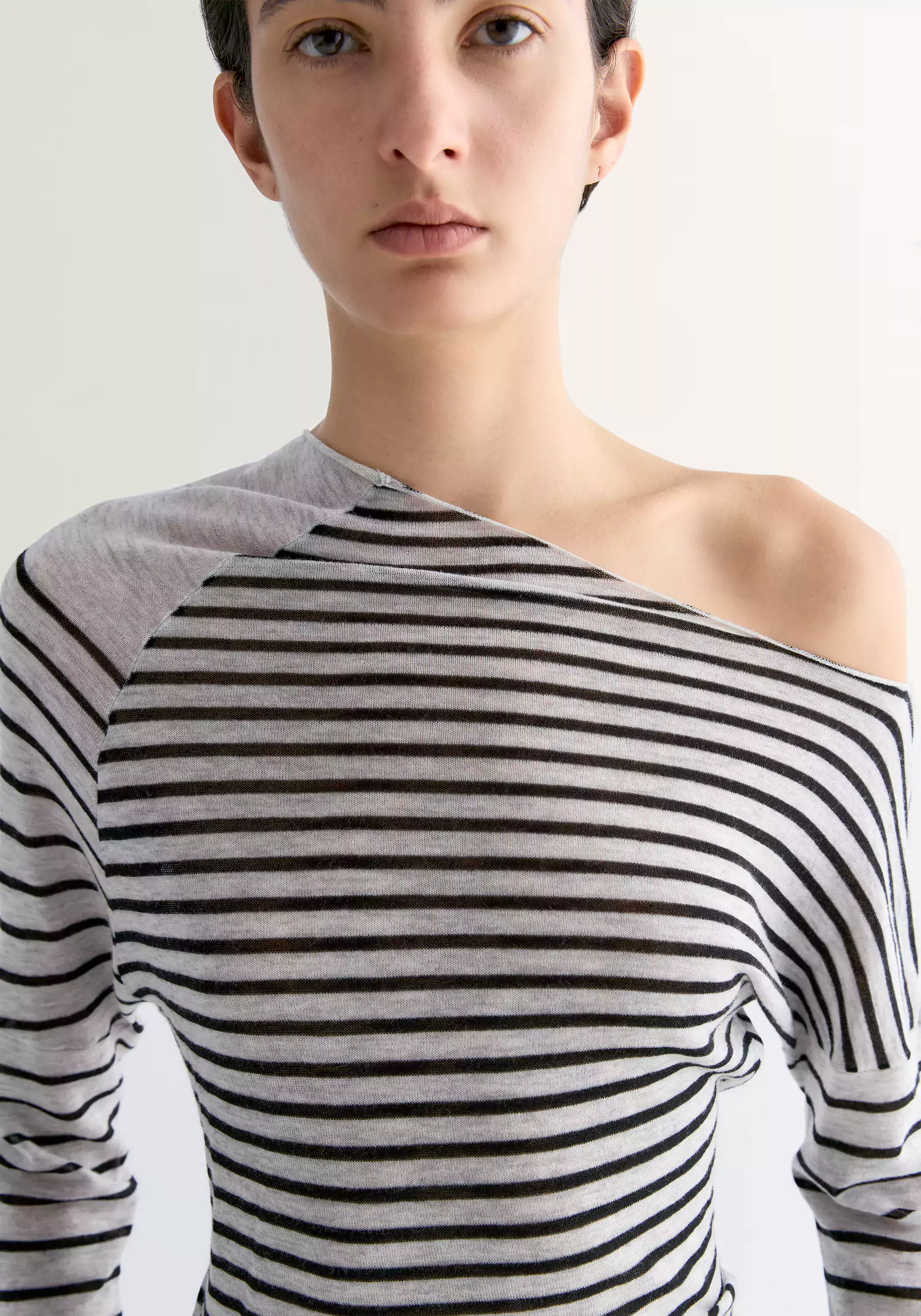 Merino Wool Striped Top - Image 7