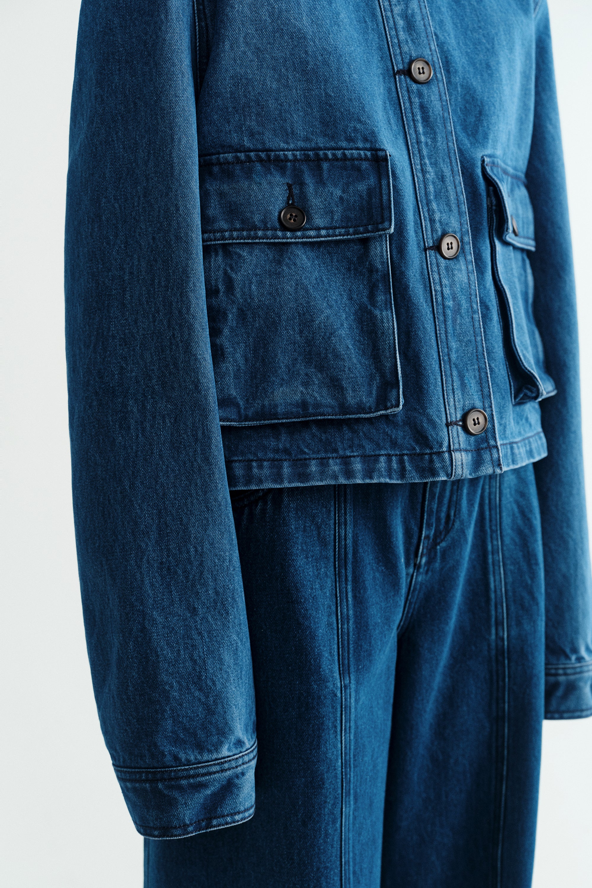 Multi-pocket Denim Jacket - Image 17