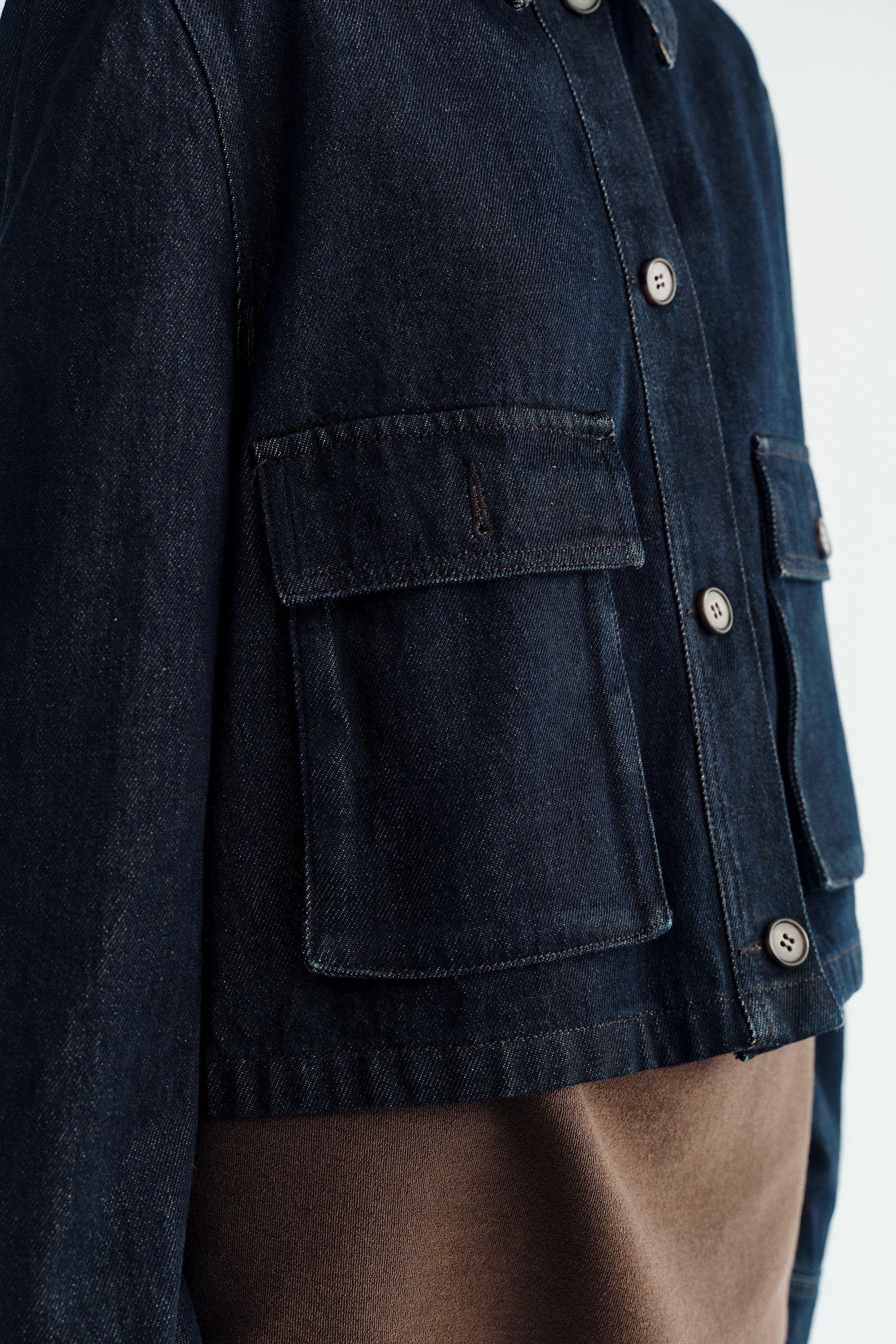 Multi-pocket Denim Jacket - Image 9