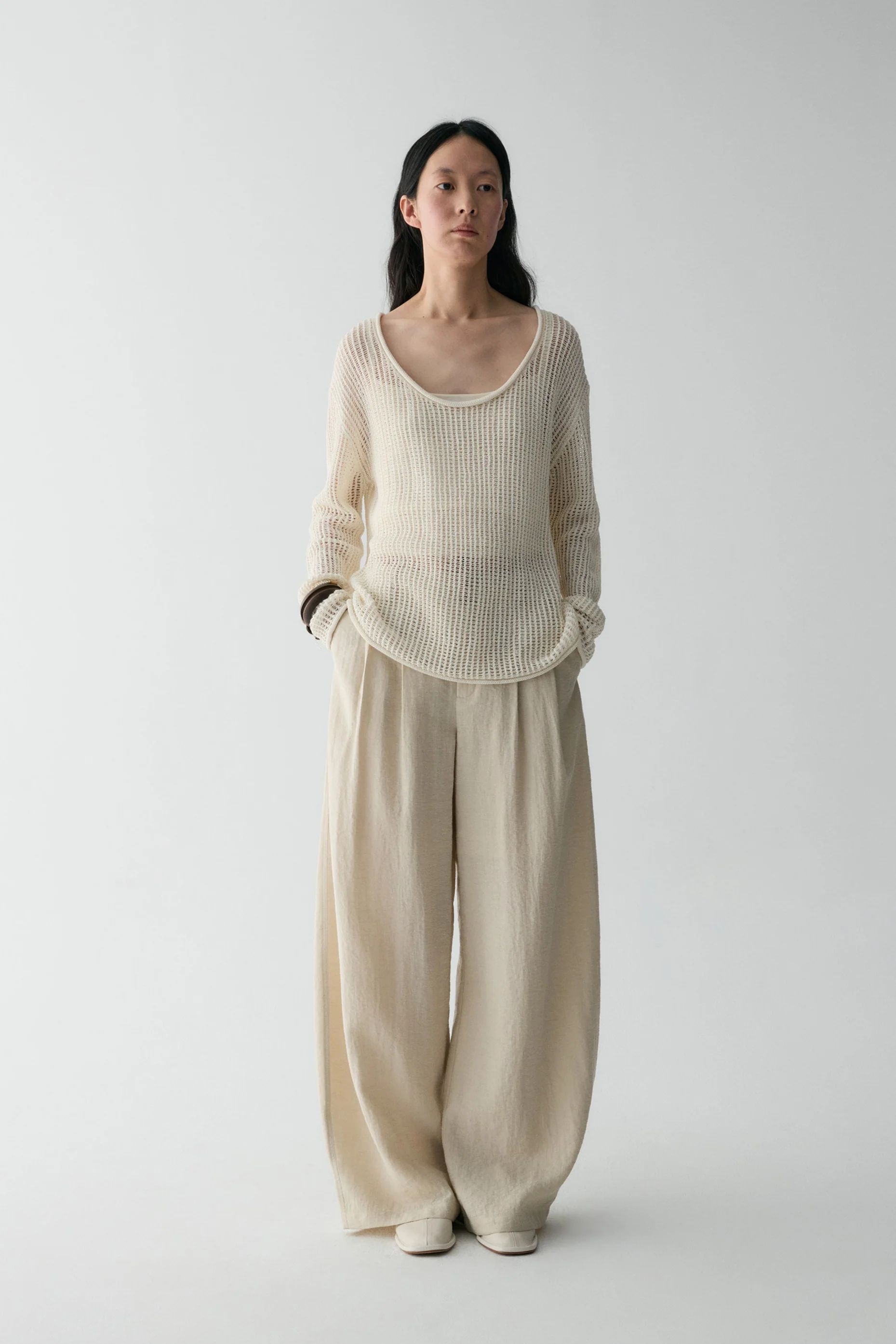 Open-knit Blouse - Image 2