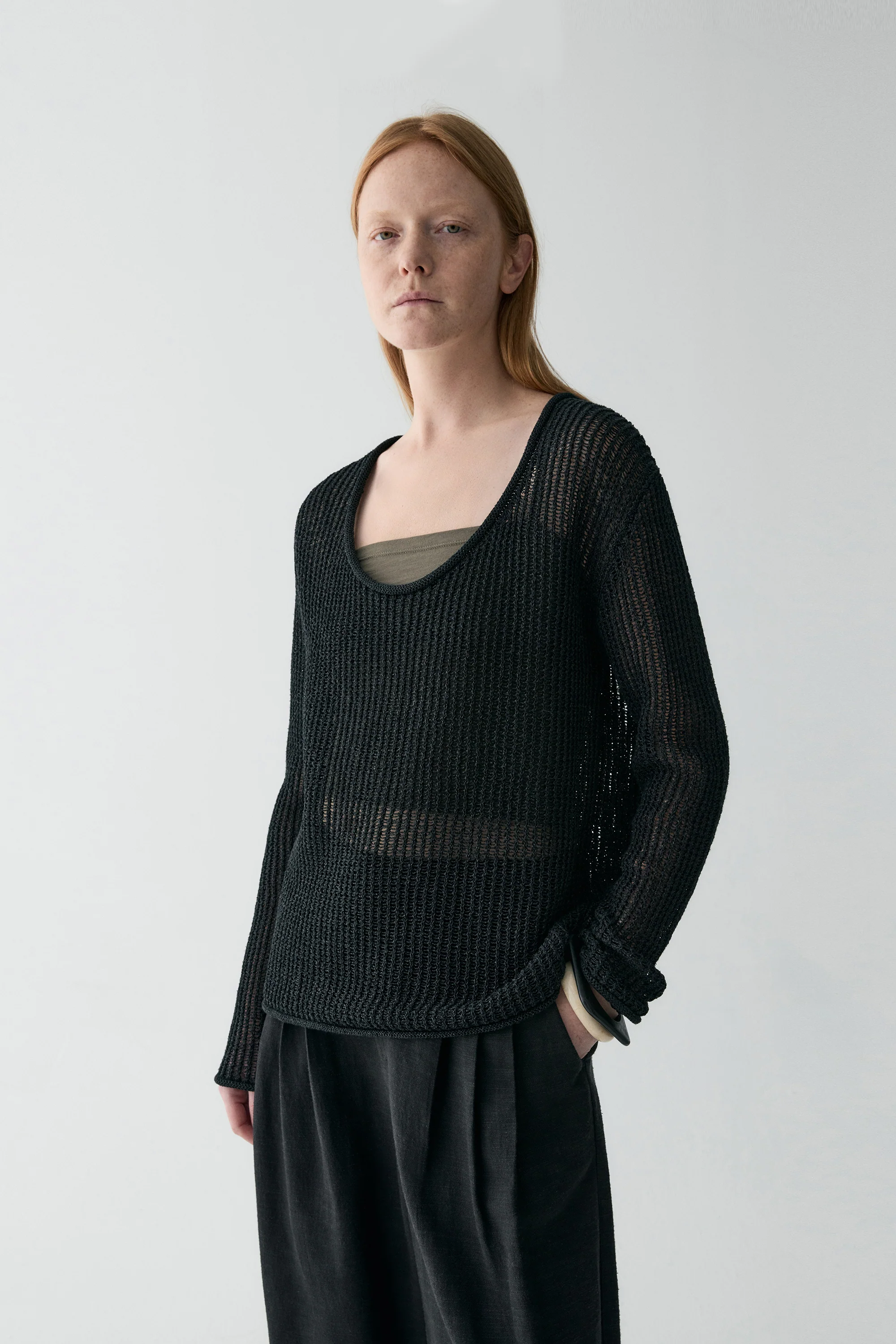 Open-knit Blouse - Image 3