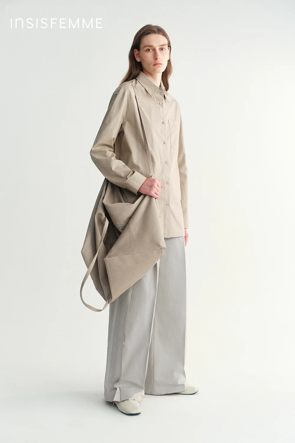 Pleated Wide-leg Trousers - Image 14